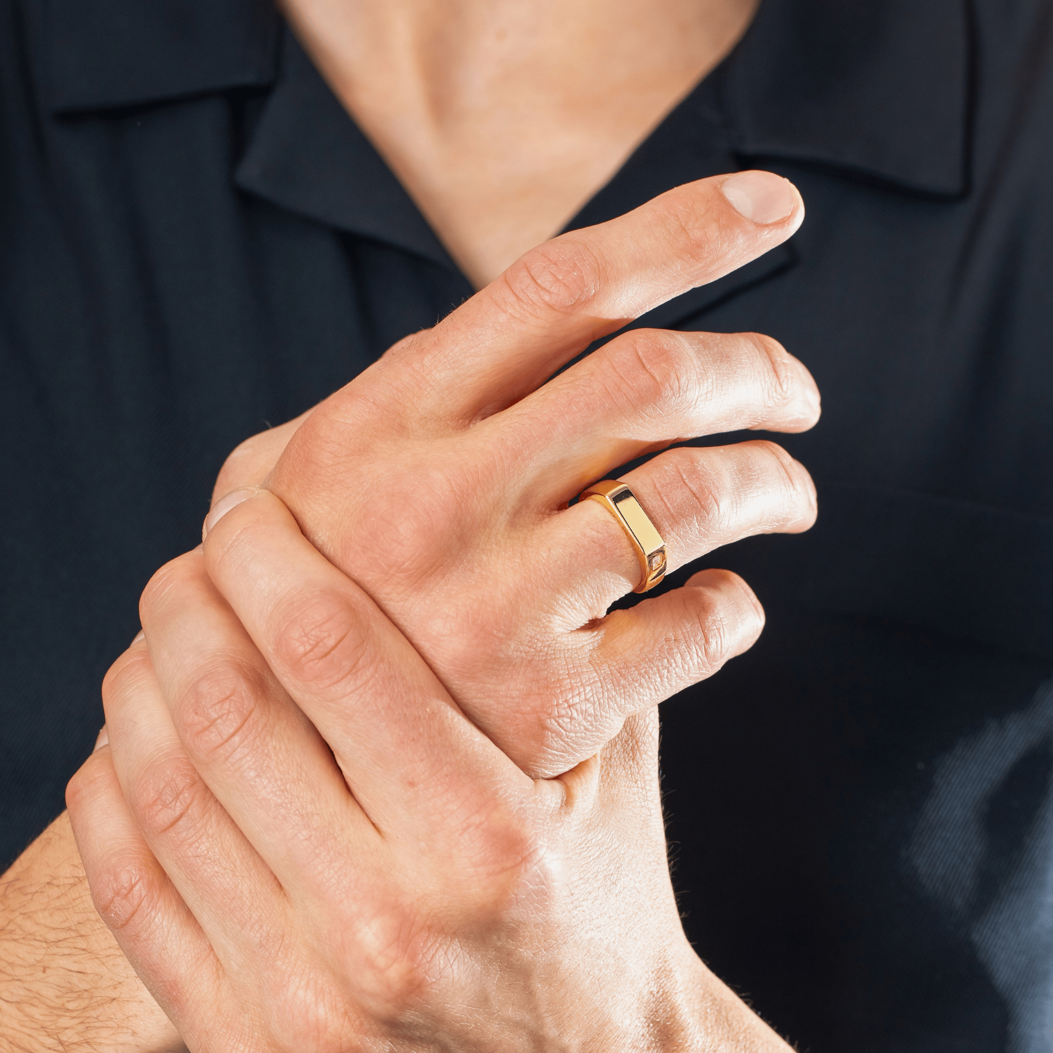 mens gift idea signet ring promise