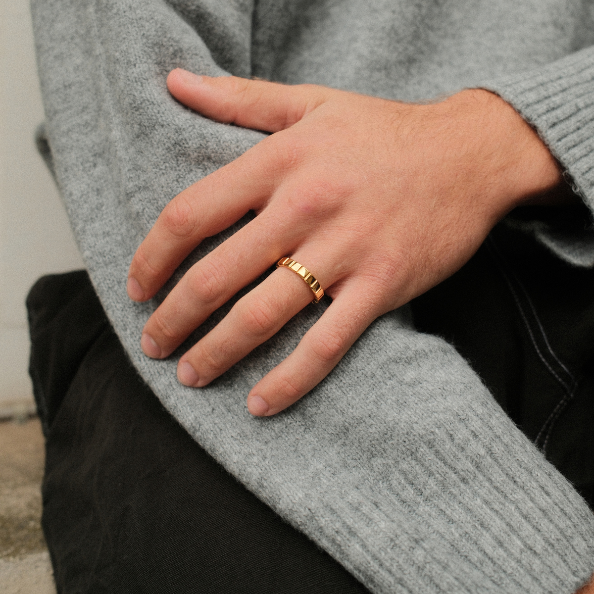 Mens Crafted Promise Ring