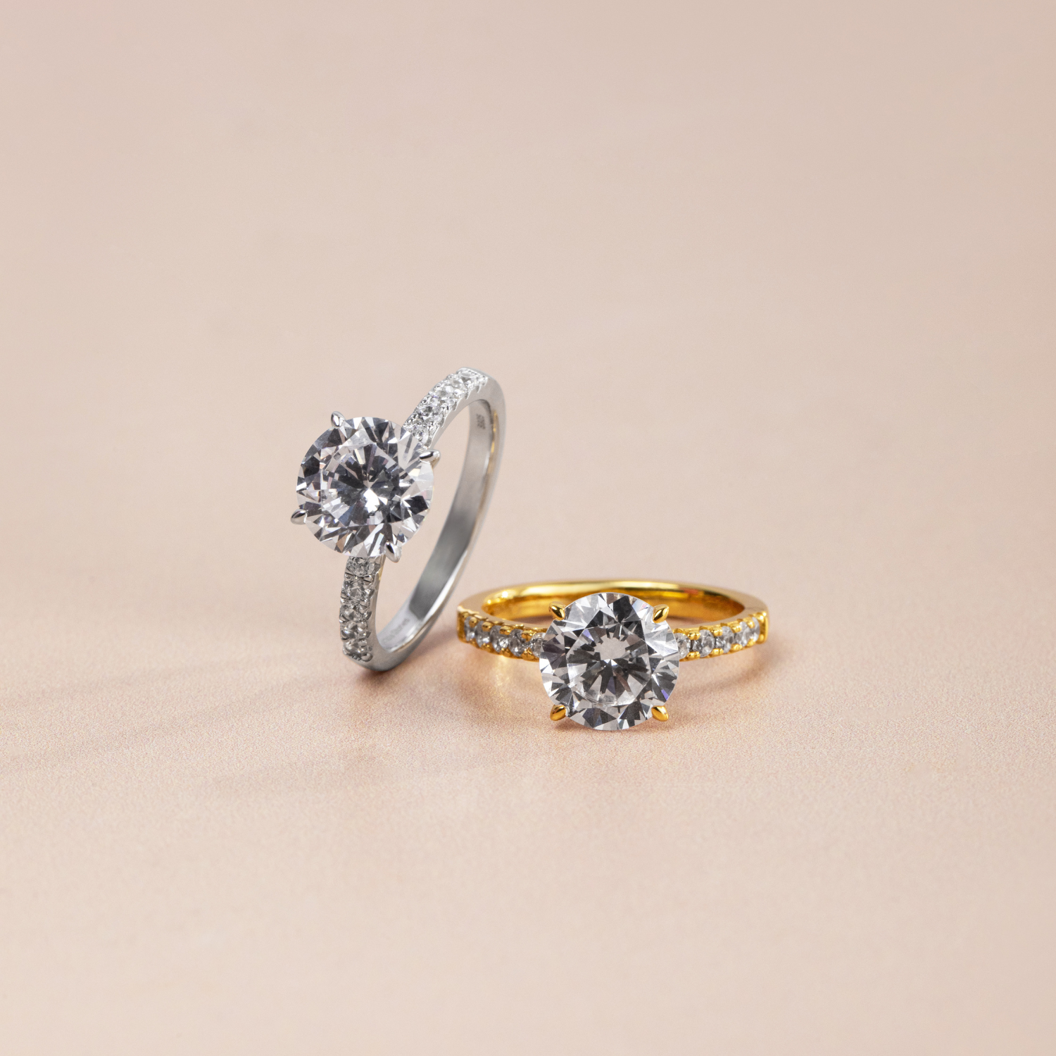 Promise Round Cut Pave Ring