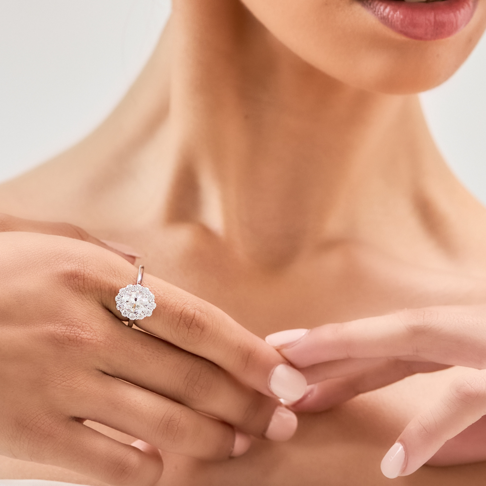 Promise Oval Halo Ring