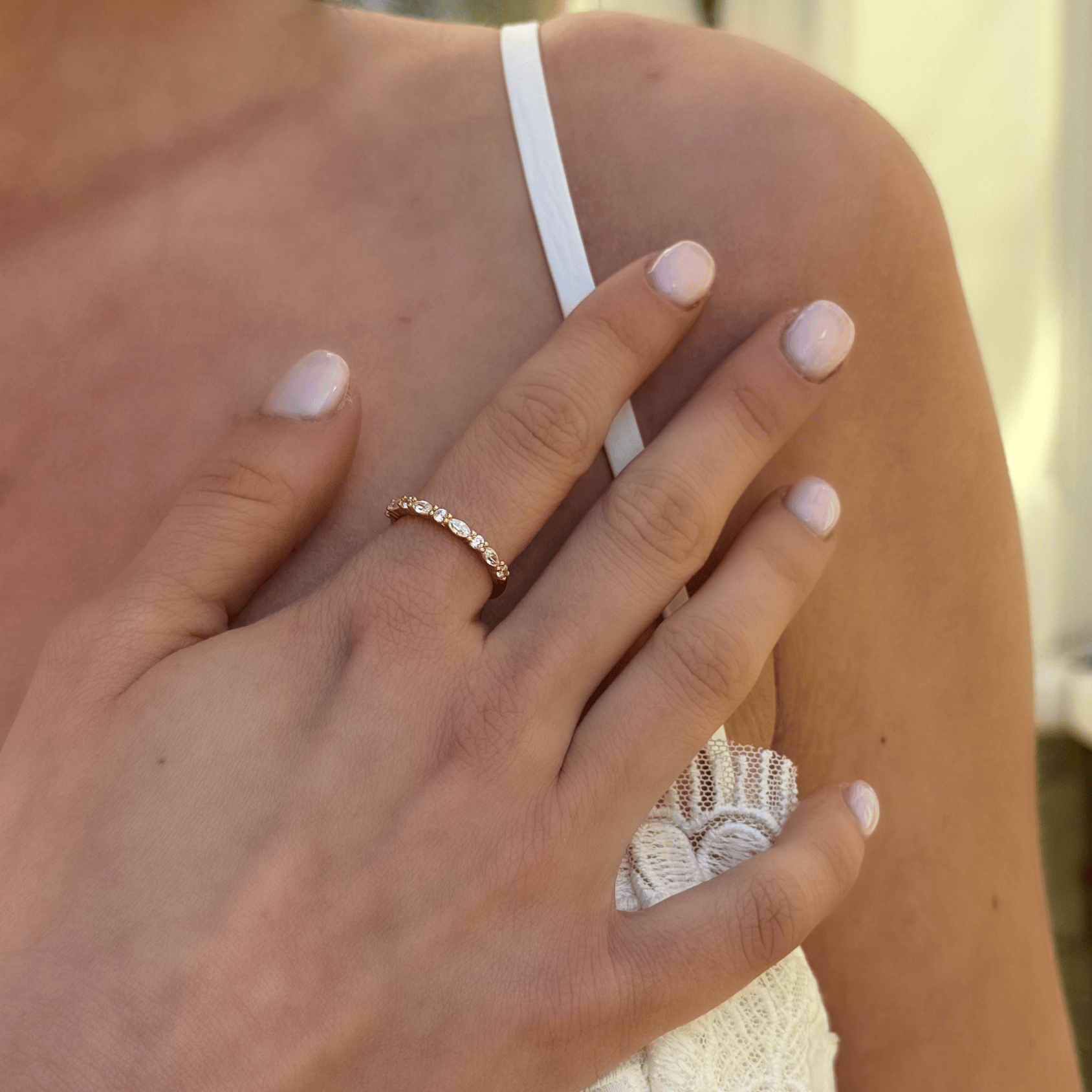 Dainty Promise Ring Band