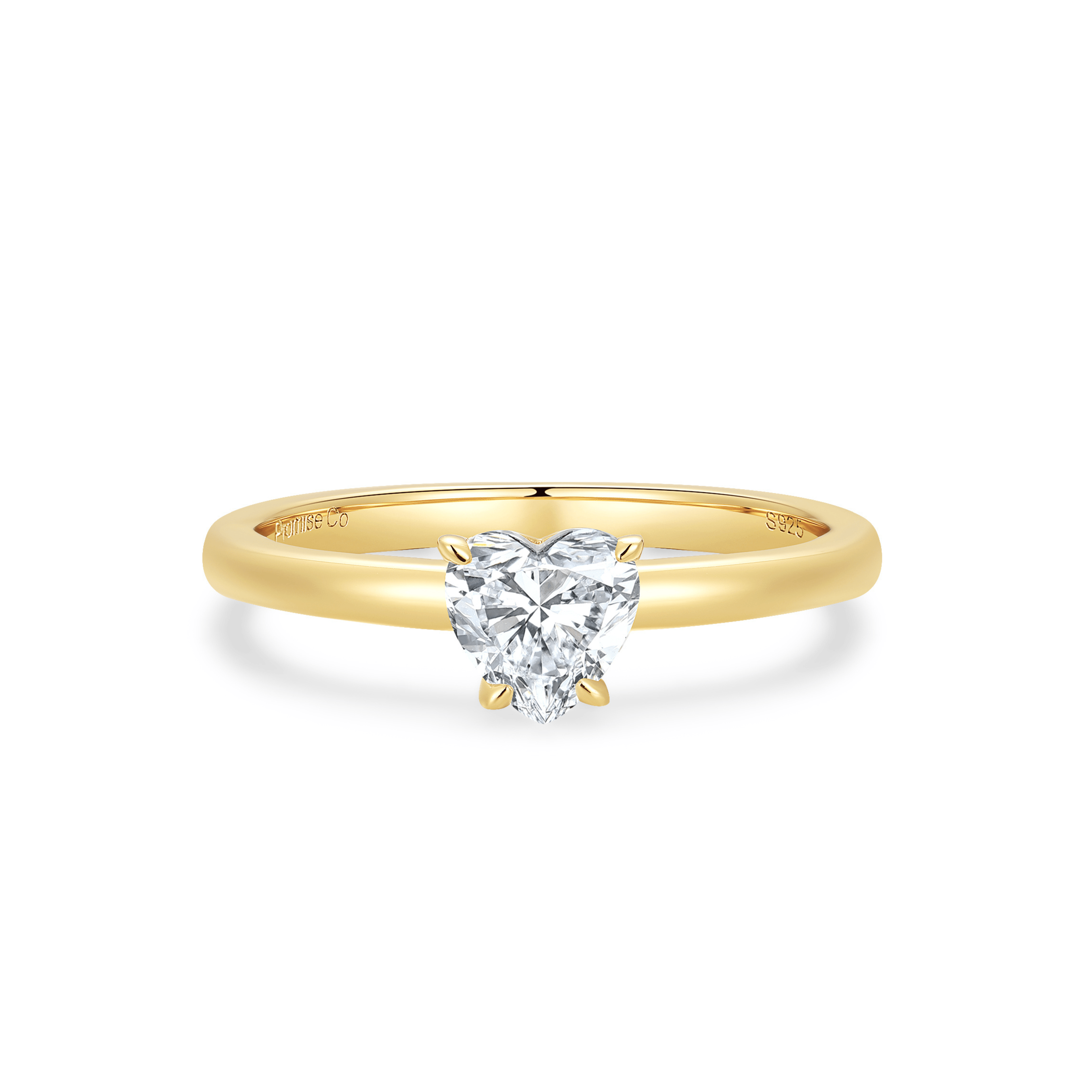 perfect dainty heart shape promise ring for her