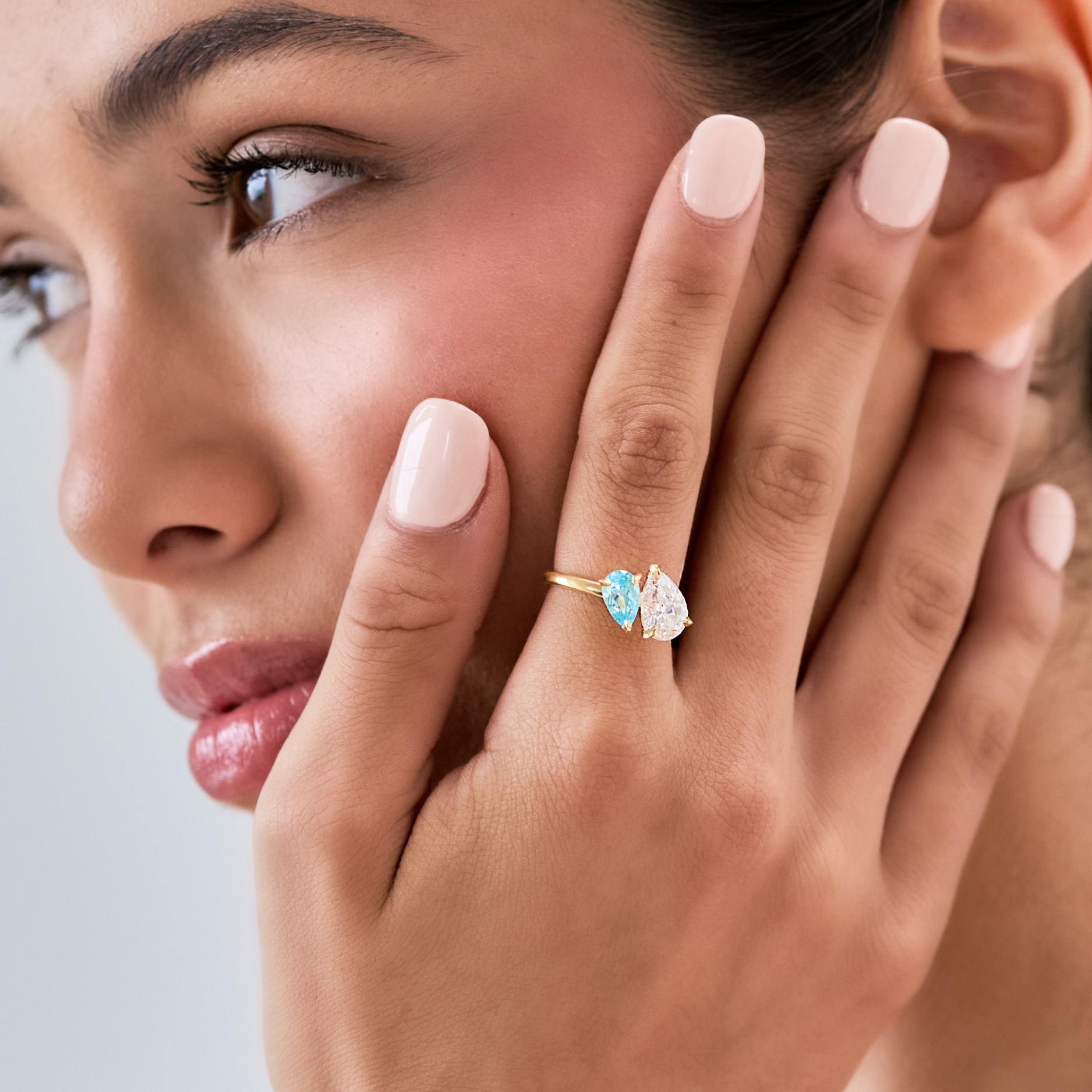 Custom Toi et Moi Ring