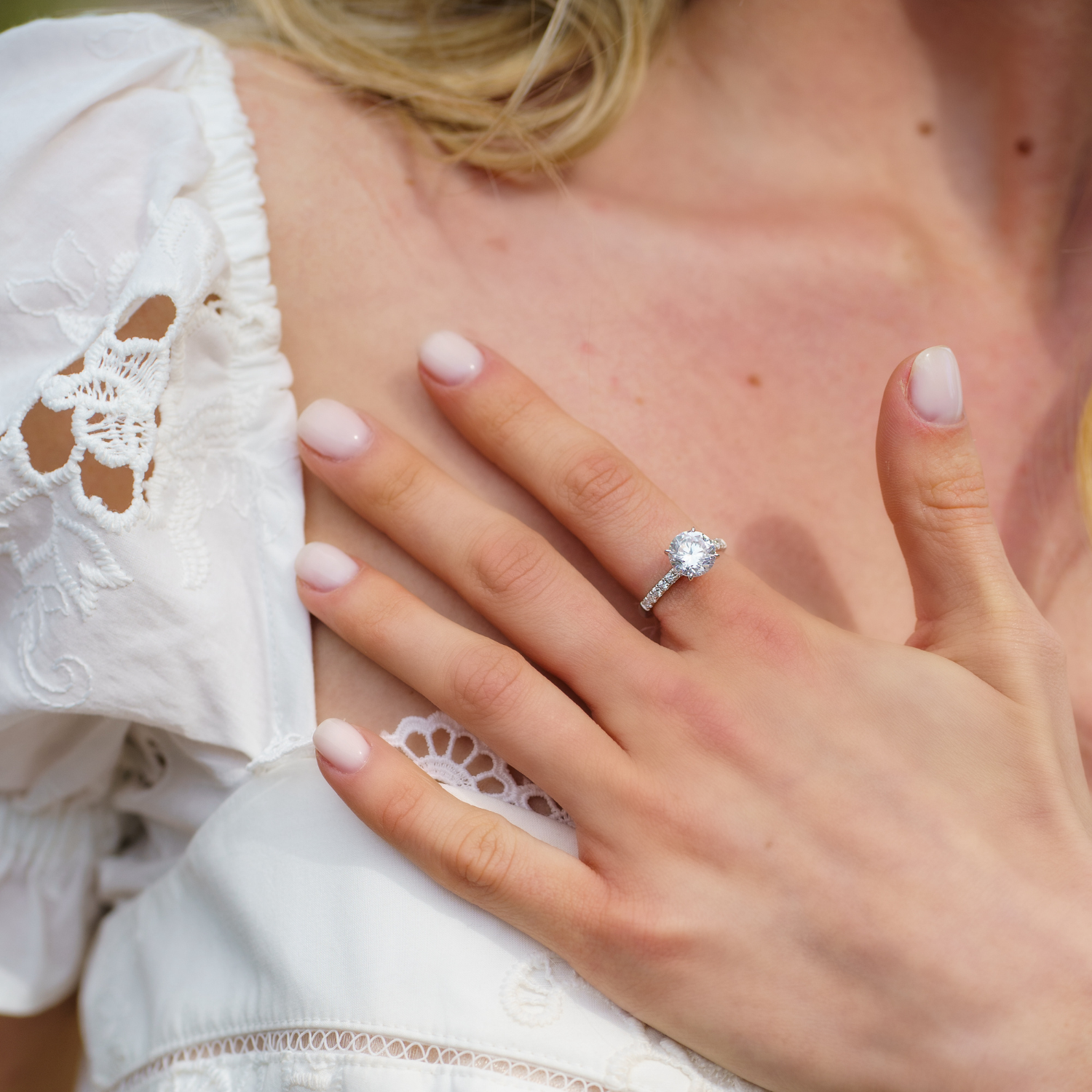 Promise Round Cut Pave Ring