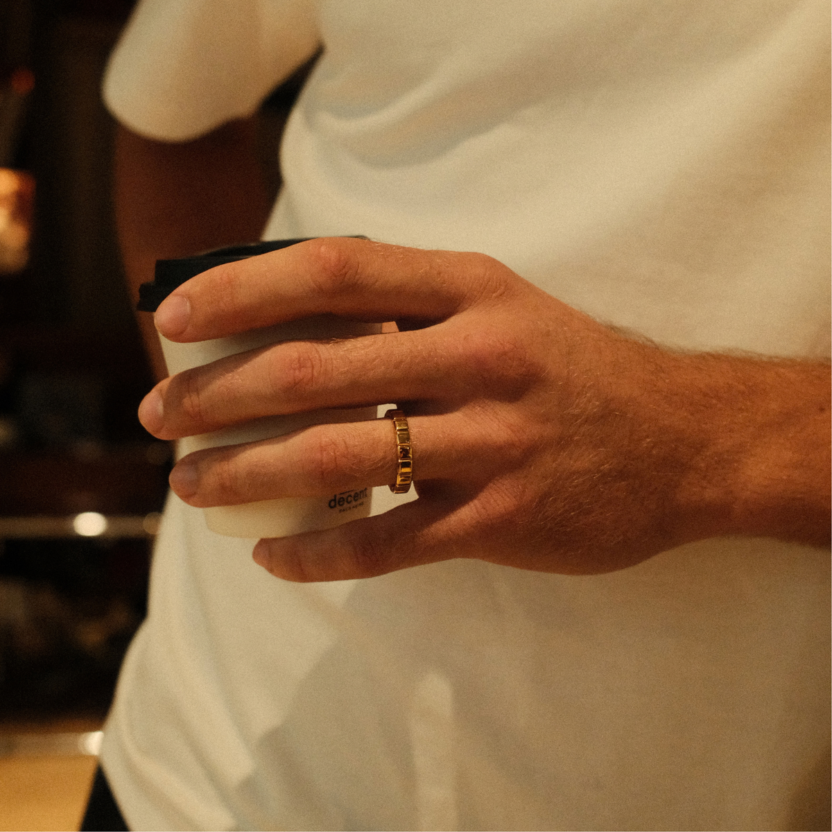 Mens Crafted Promise Ring