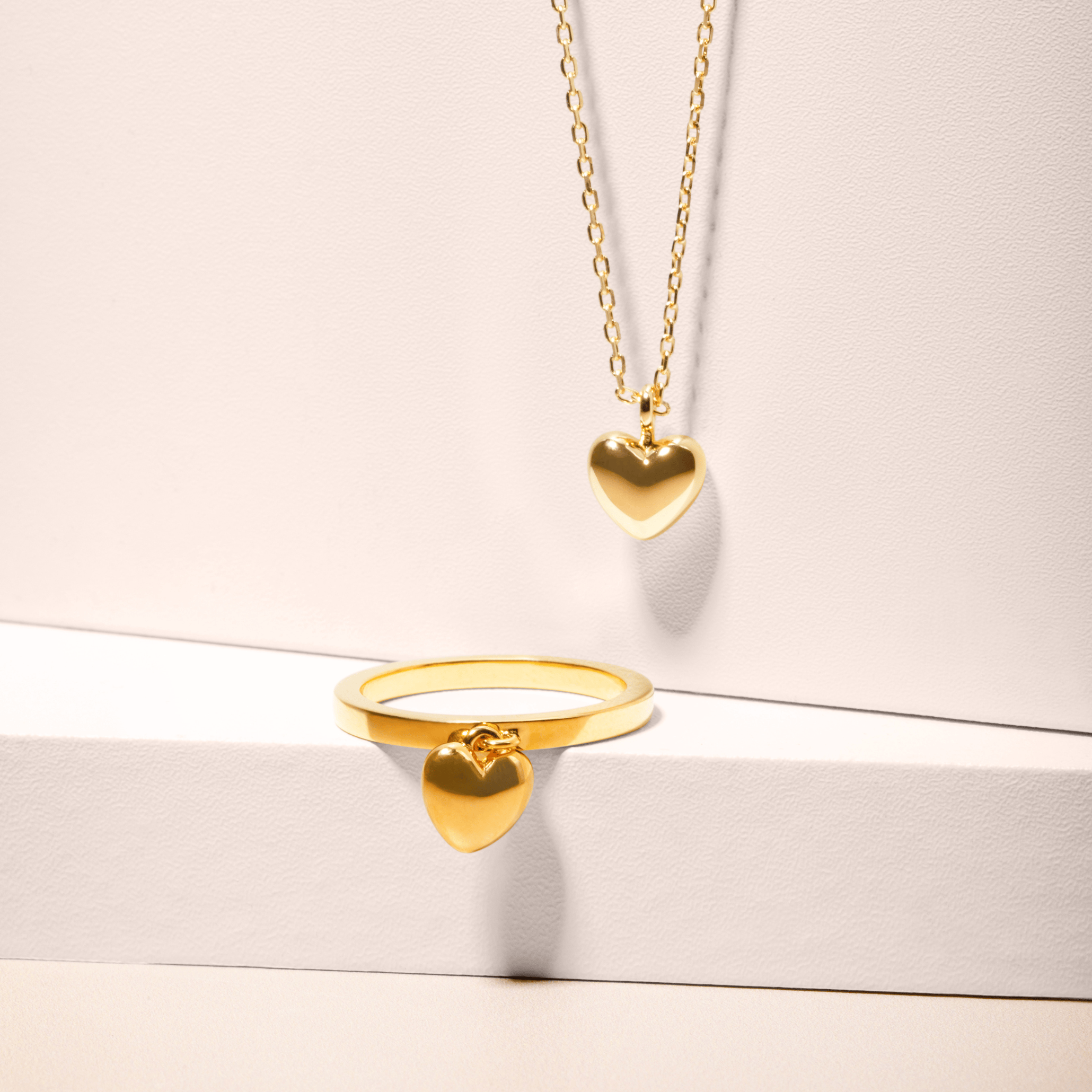 Heart Charm Promise Ring