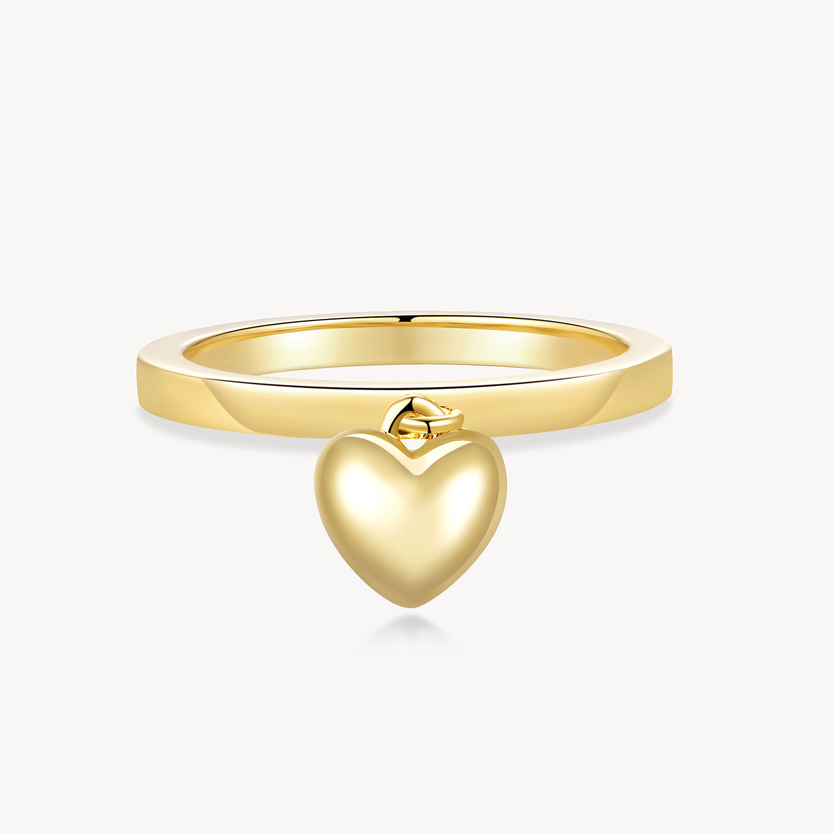 Heart Charm Promise Ring