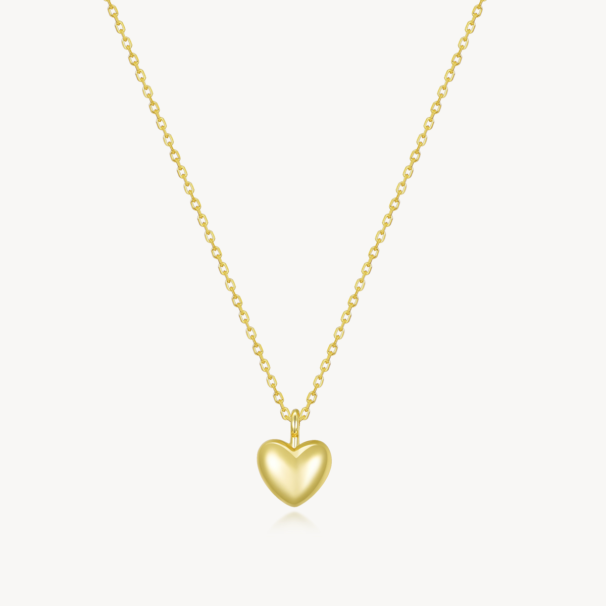 Promise Puffy Heart Necklace