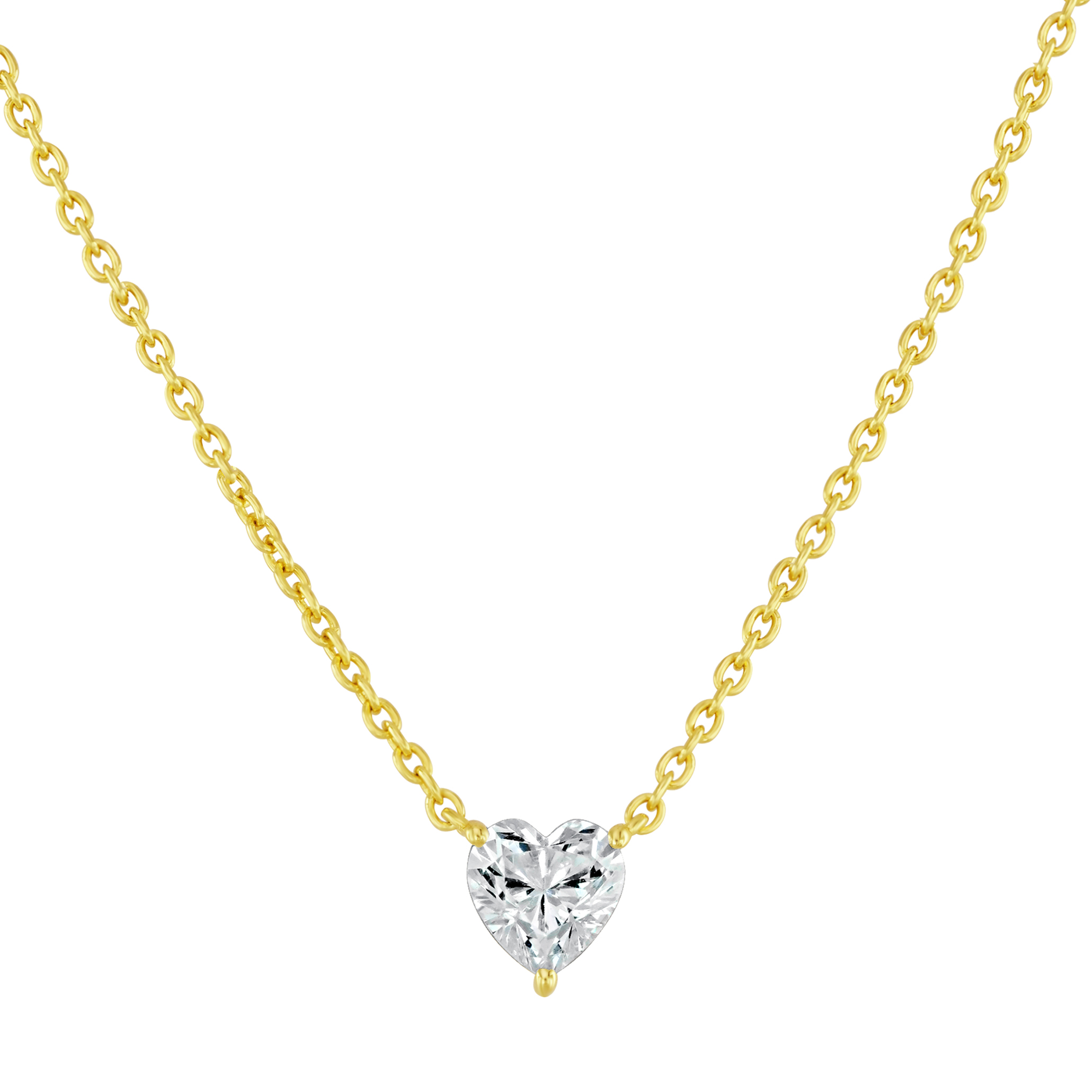 Heart Solitaire Necklace