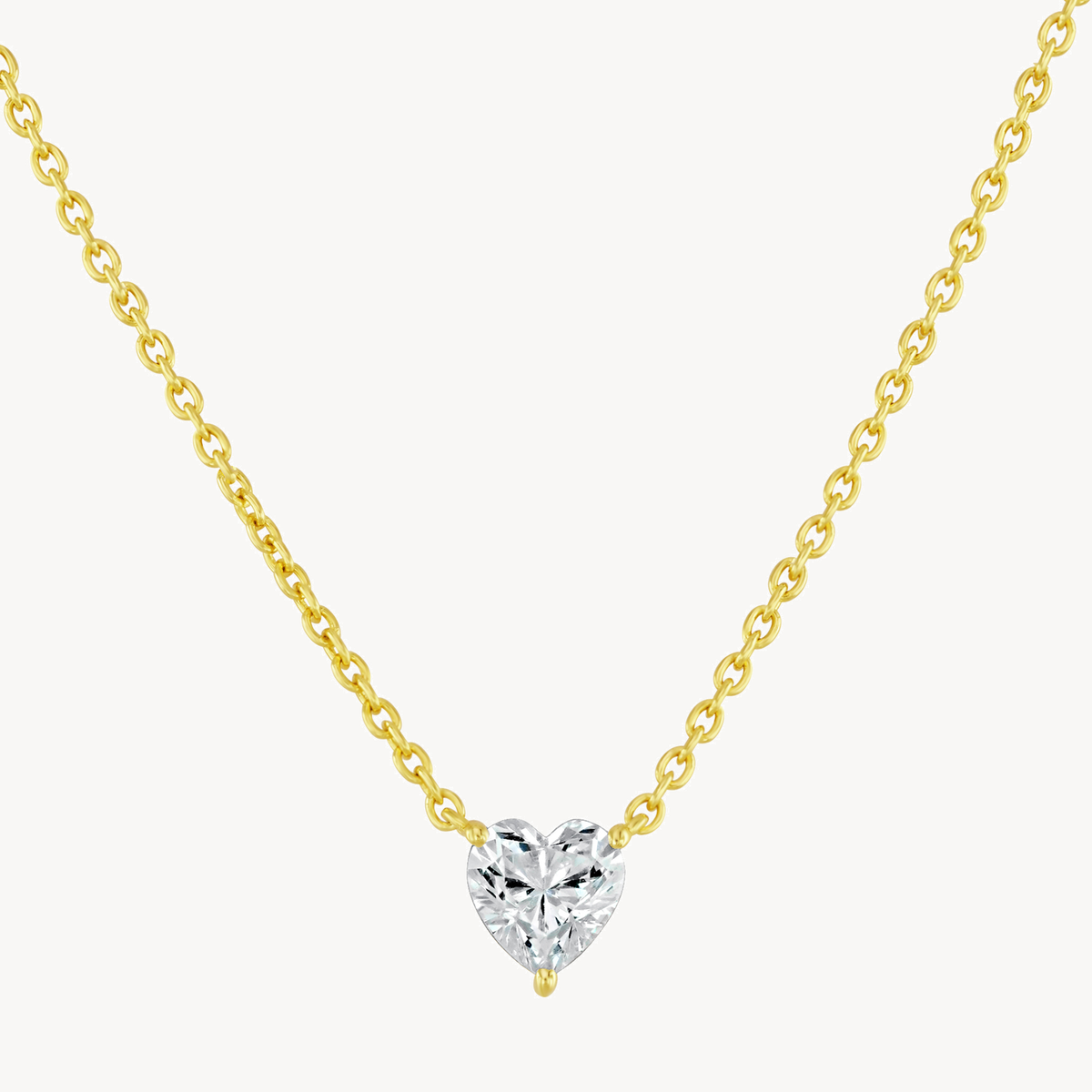 Heart Solitaire Necklace