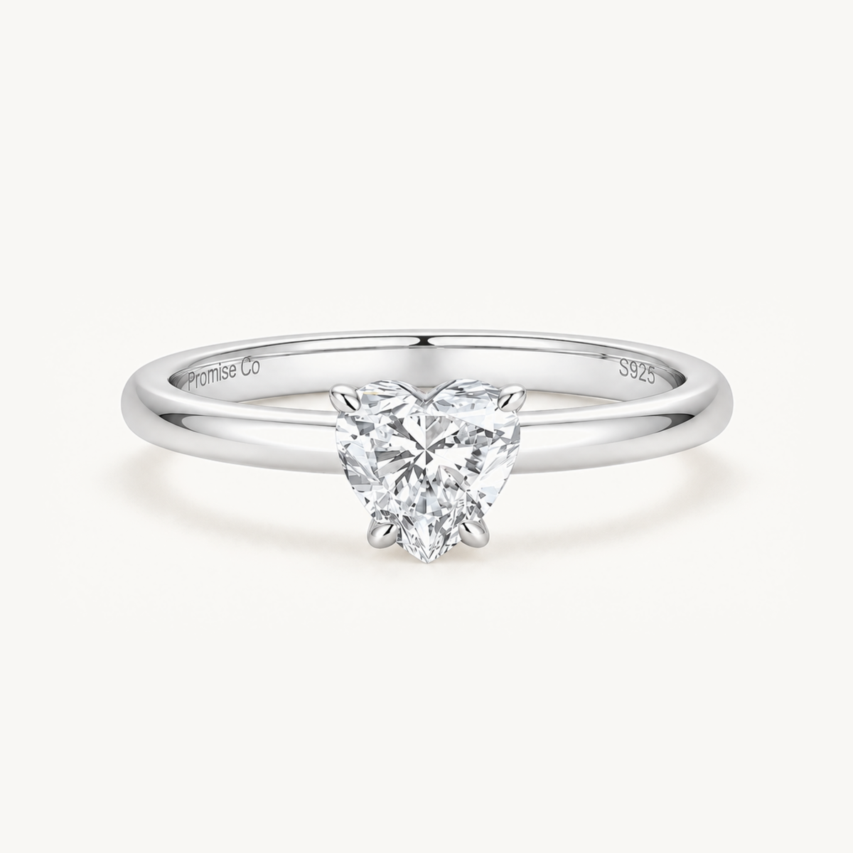 Promise Heart Solitaire Ring