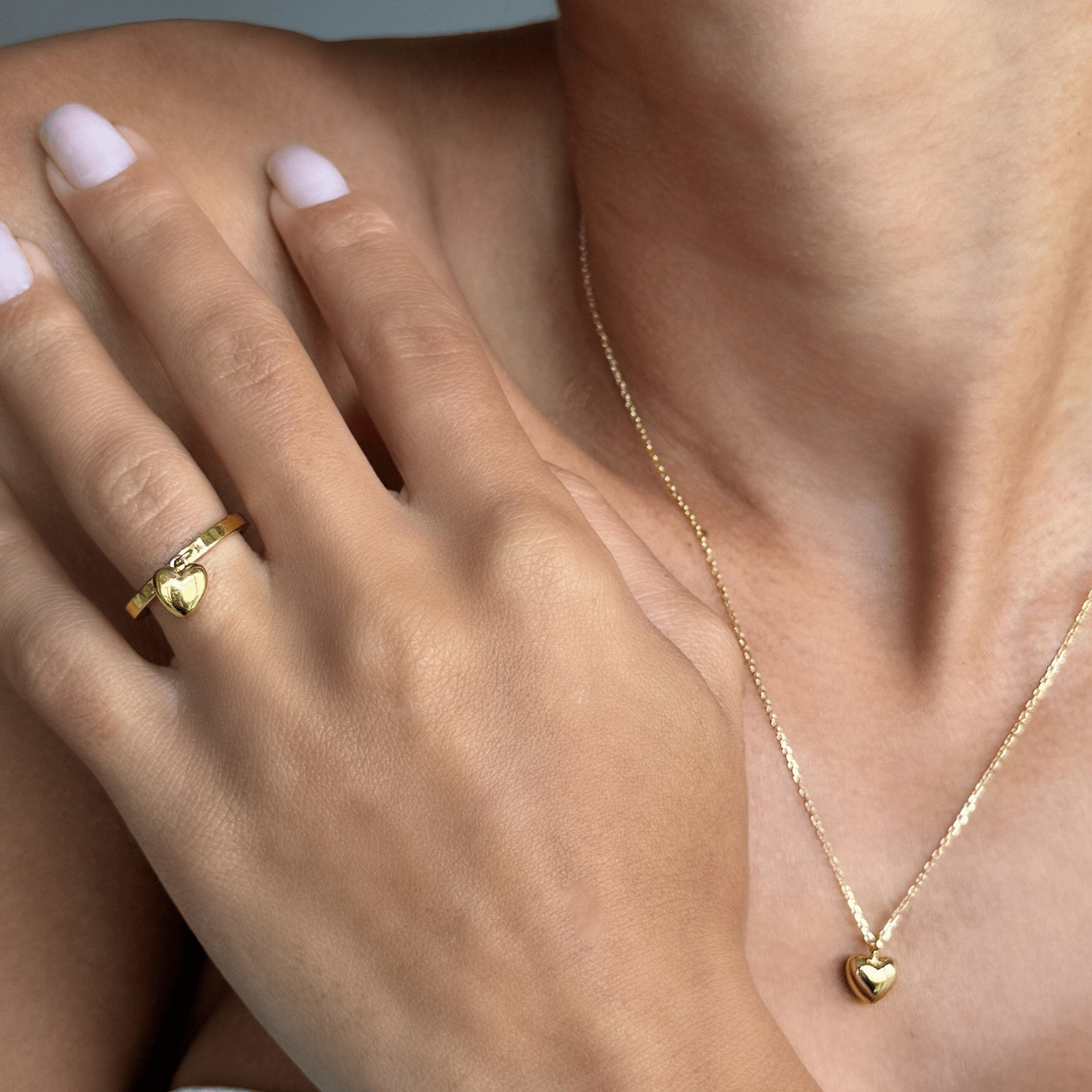 Heart Charm Promise Ring