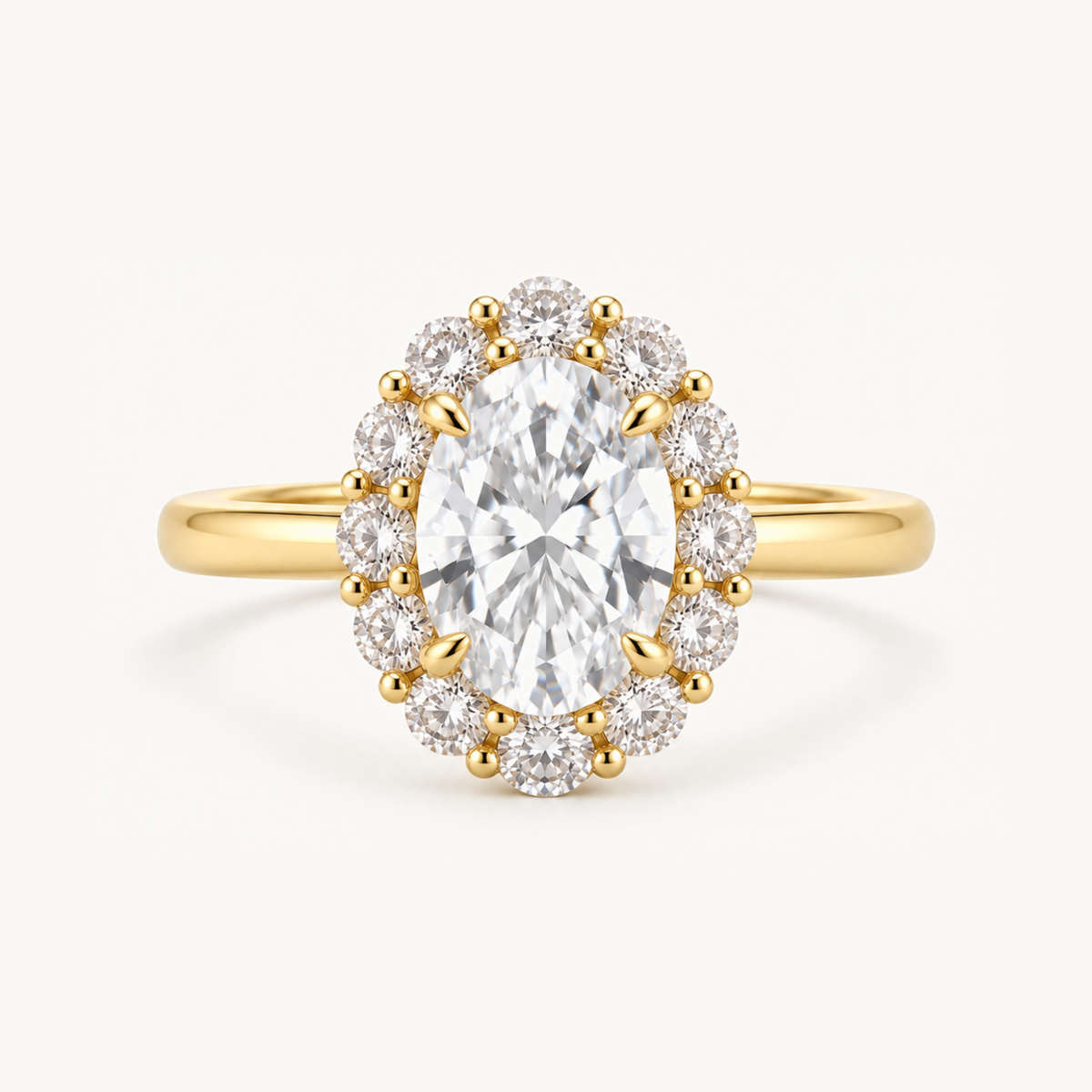 Promise Oval Halo Ring