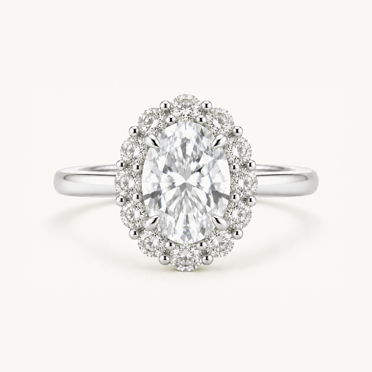 Promise Oval Halo Ring