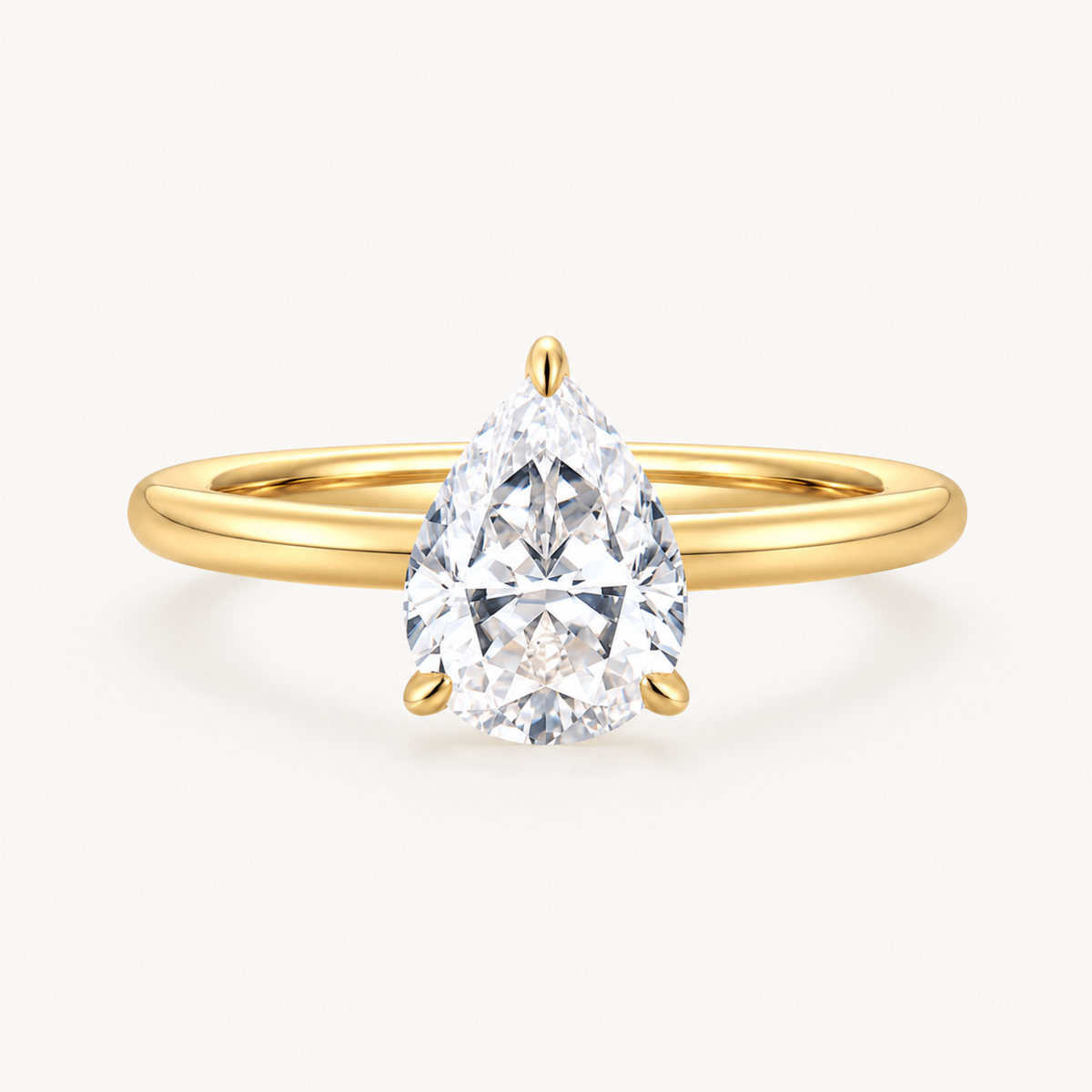 Promise Pear Cut Solitaire Ring