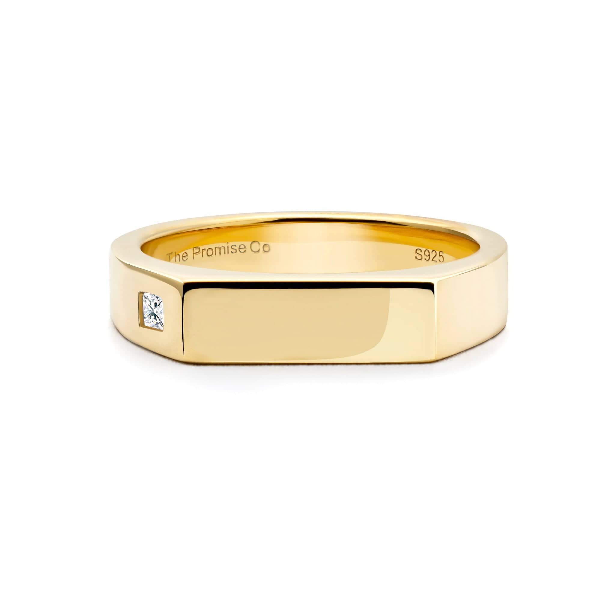Unisex Signet Promise Ring