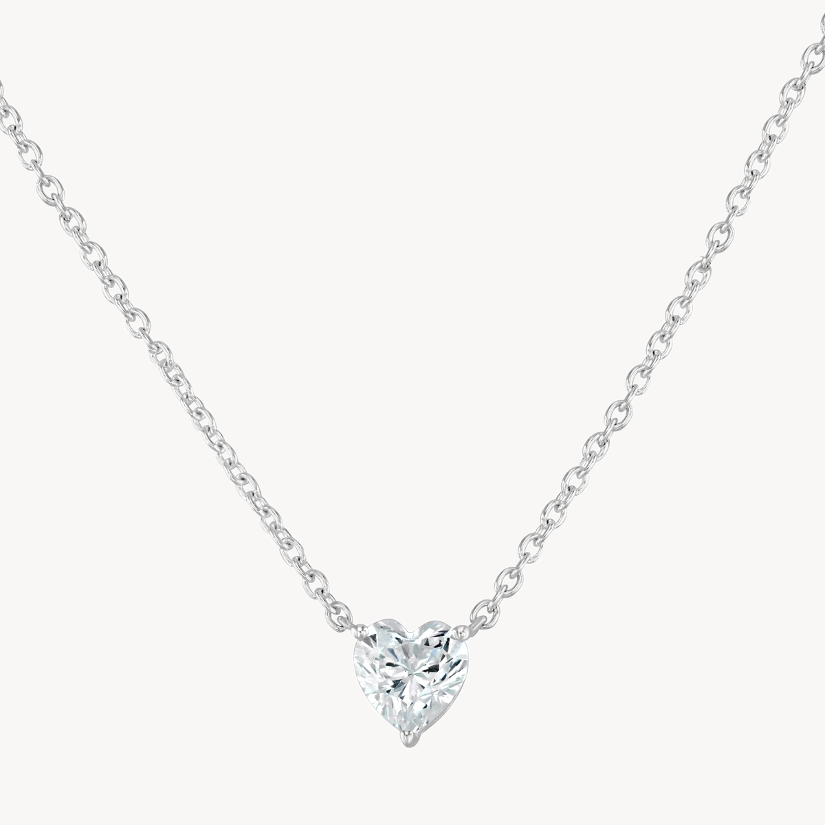 Heart Solitaire Necklace
