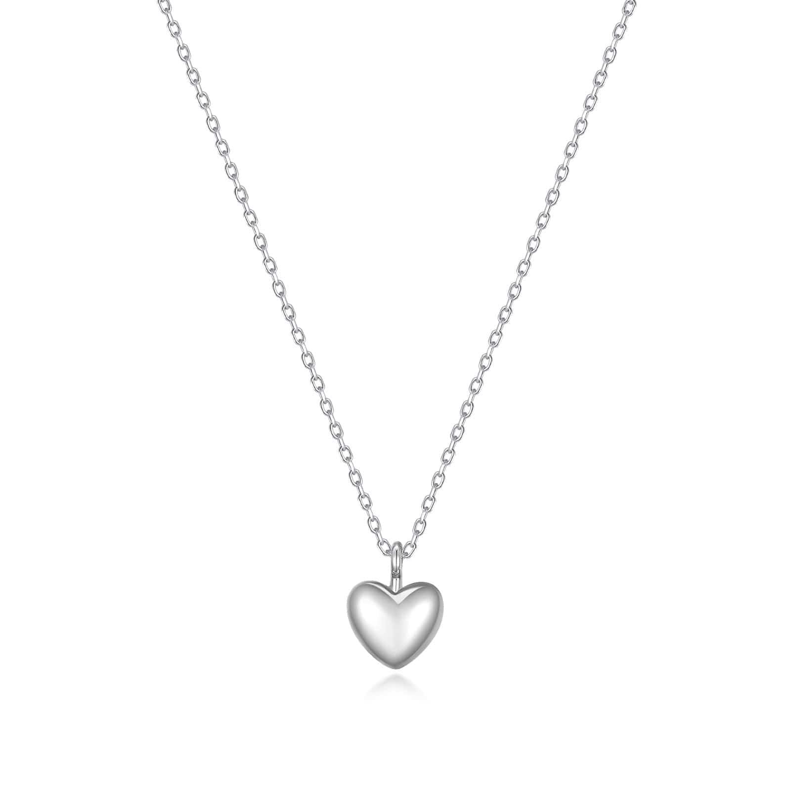 Promise Puffy Heart Necklace