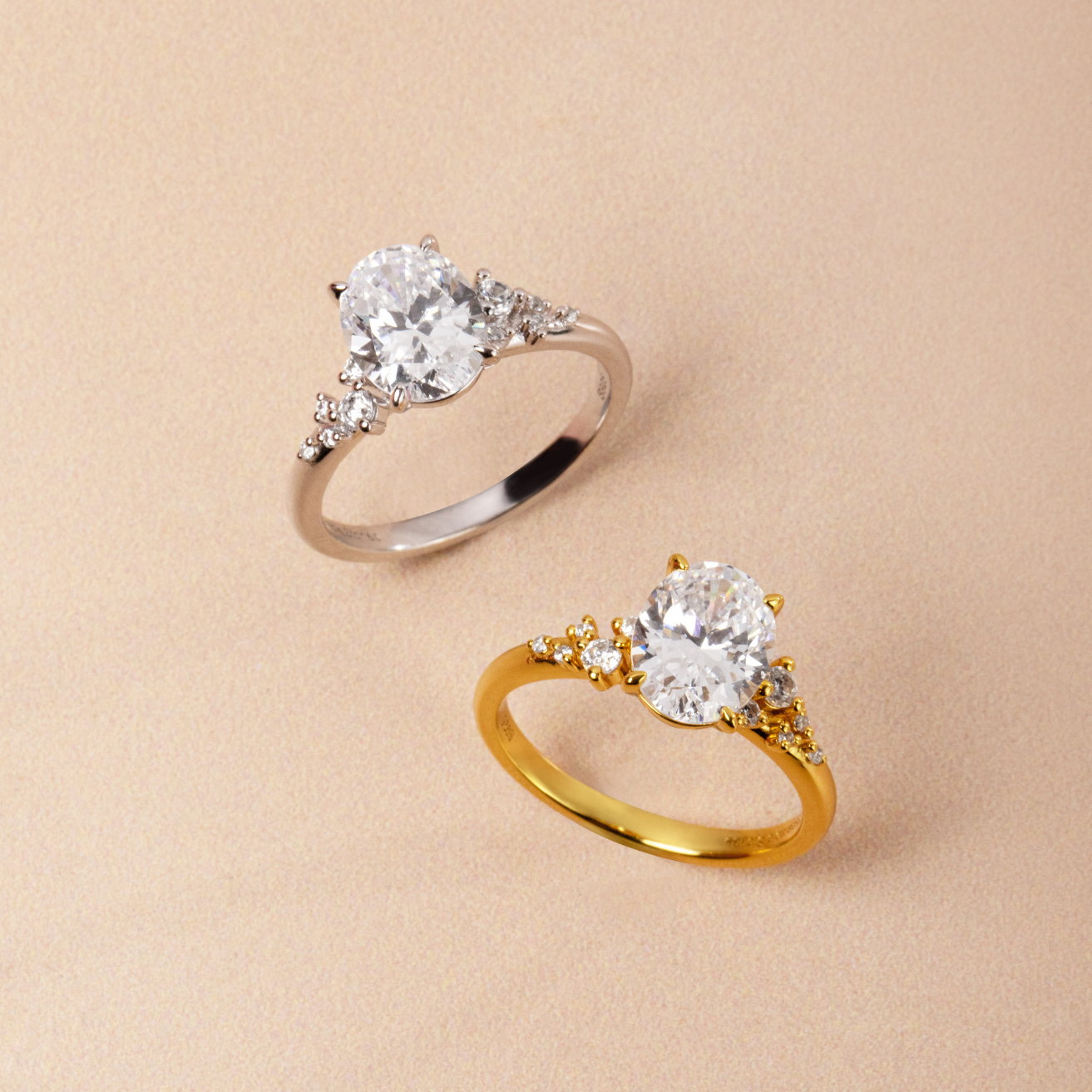 Promise Oval Cluster Ring