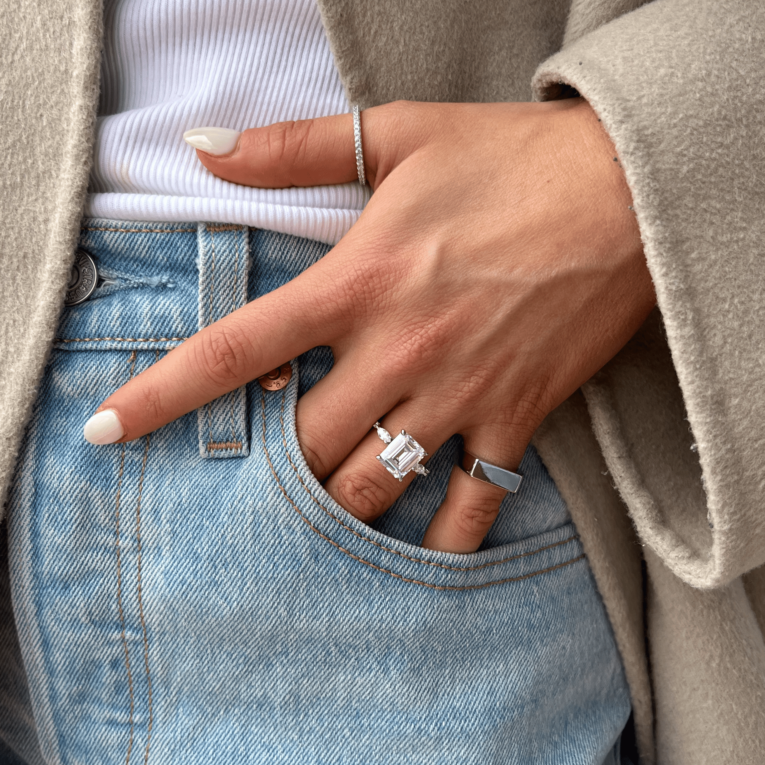 Unisex Signet Promise Ring