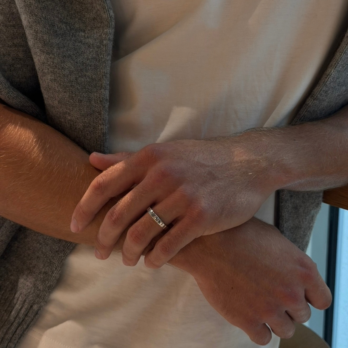 Mens Crafted Promise Ring