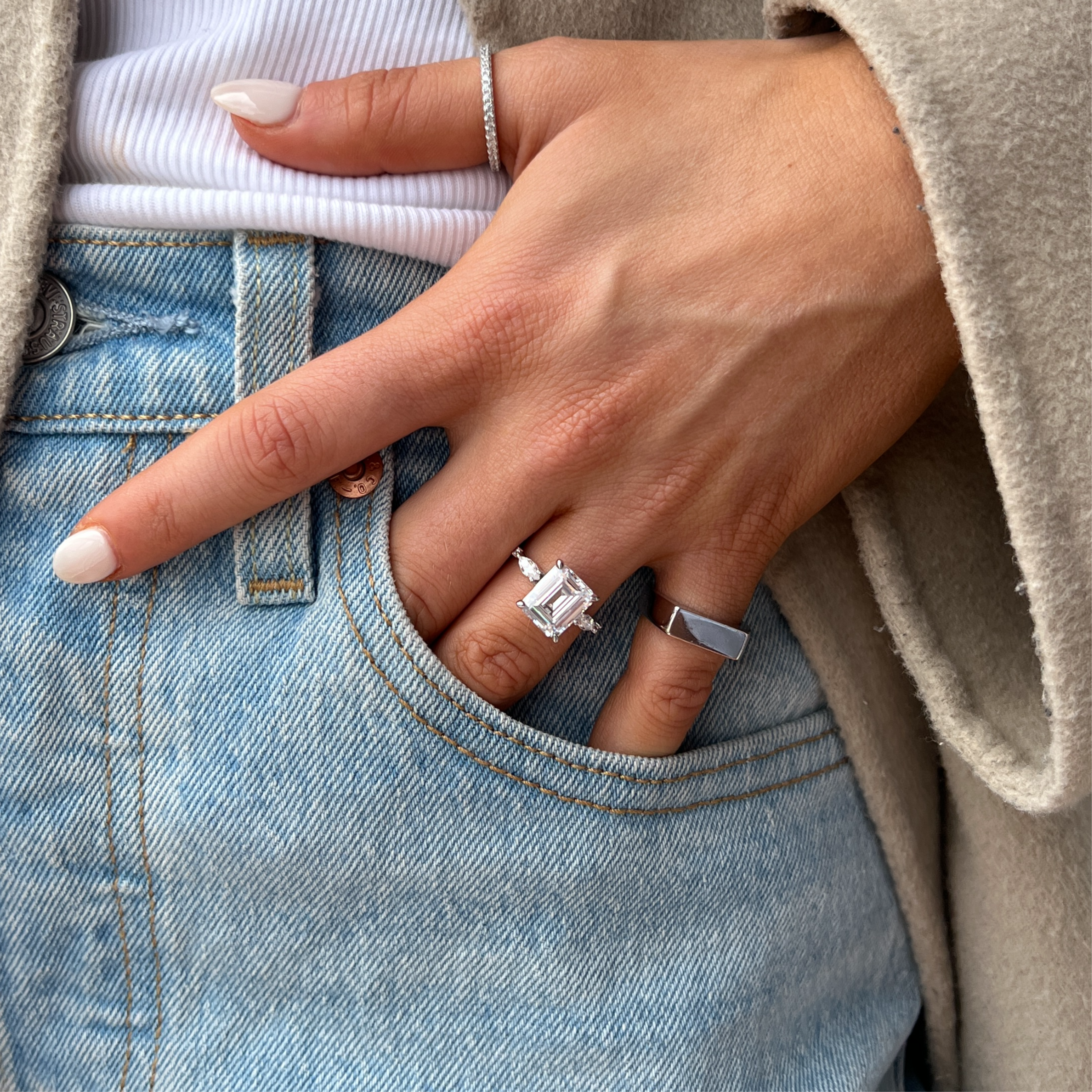 Promise Emerald Cut Ring