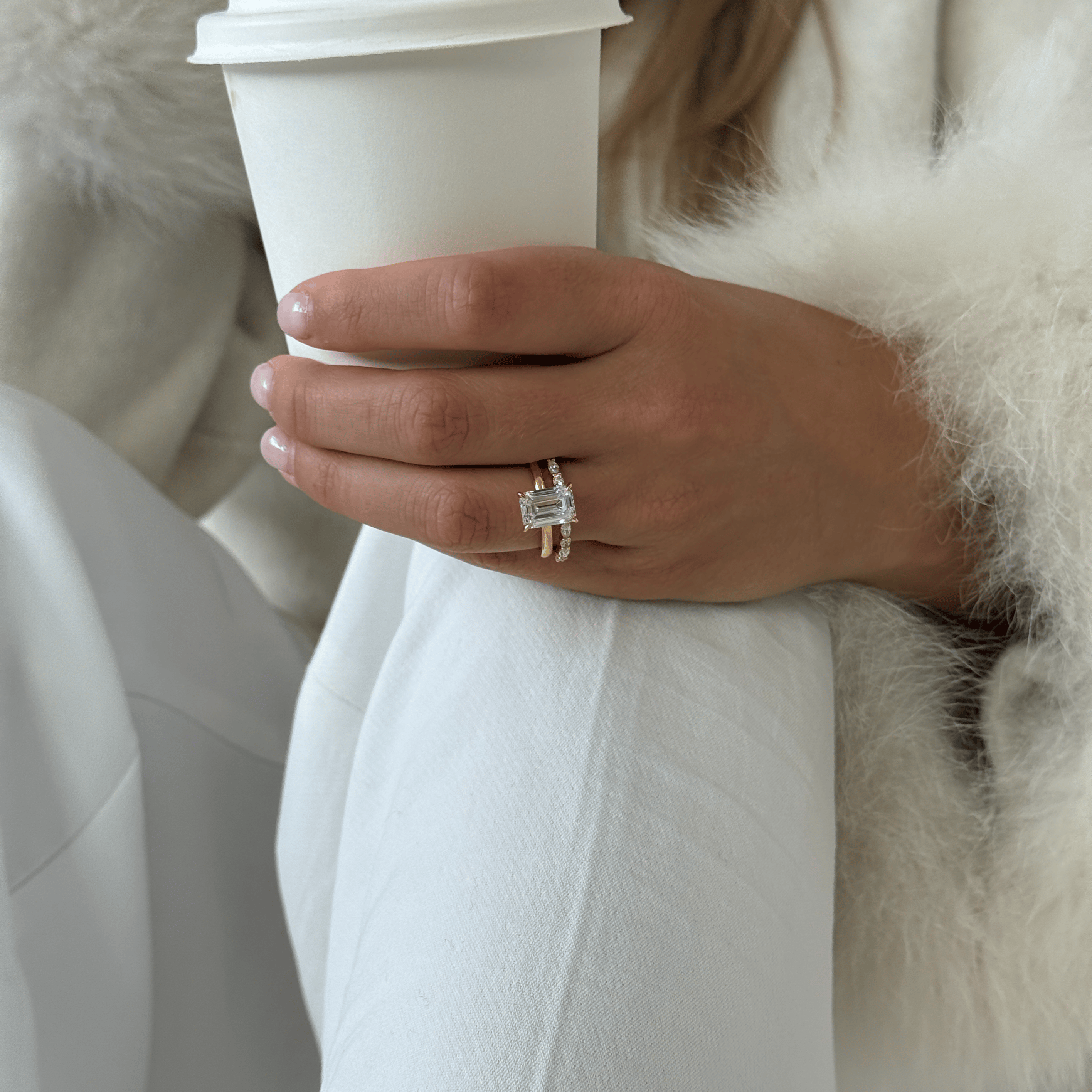 Perfect gift for her gold solitaire promise ring