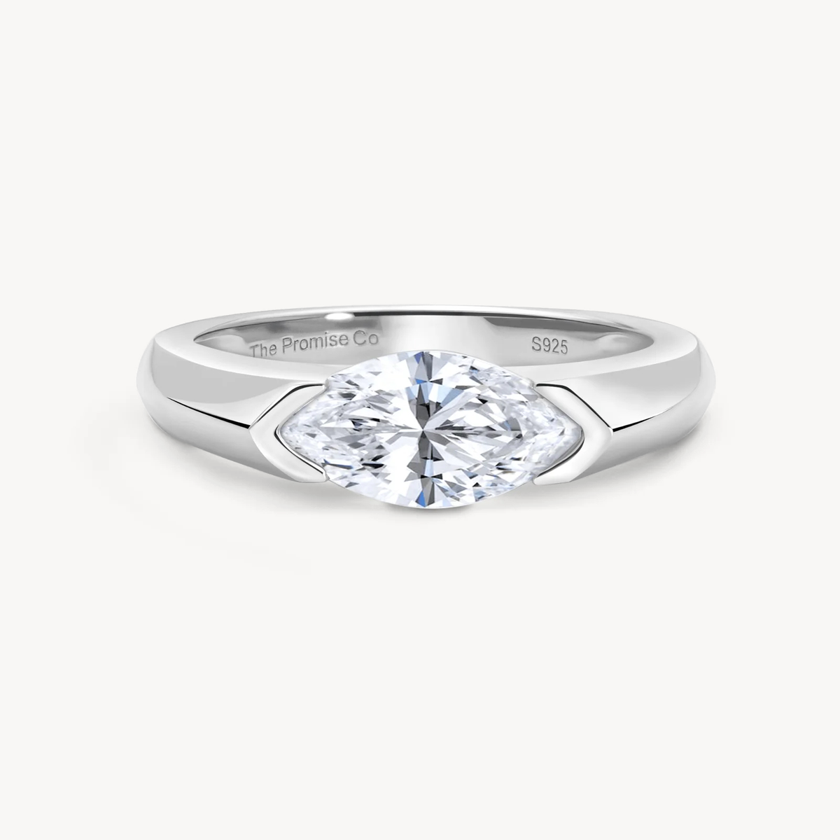 East West Marquise Pinky Ring