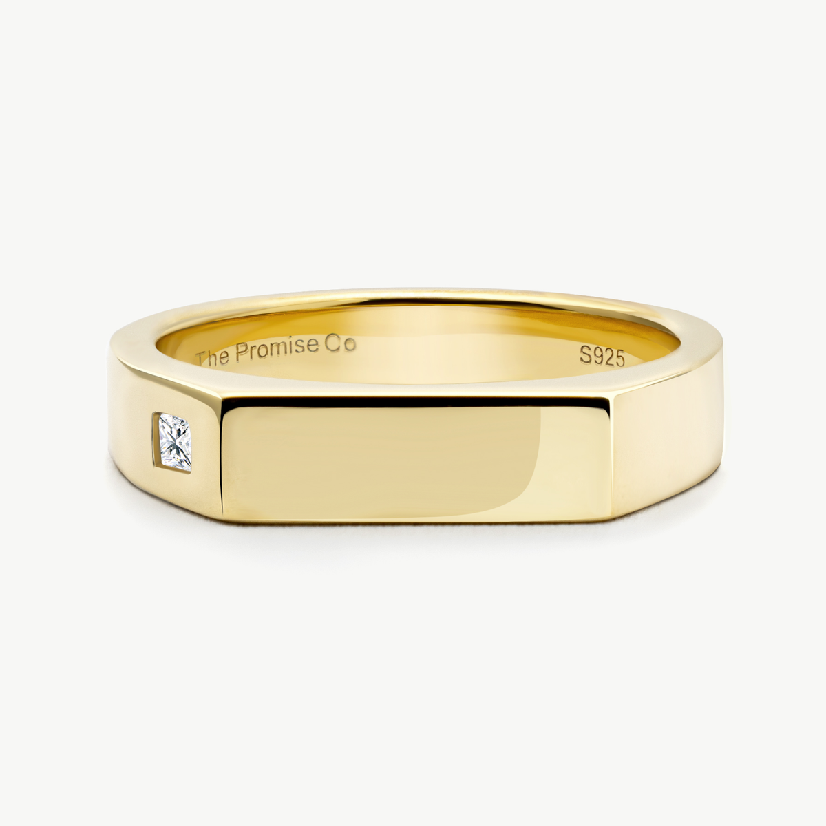 Unisex Signet Promise Ring