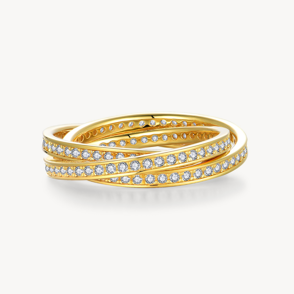 Interlocking Trinity Ring Band