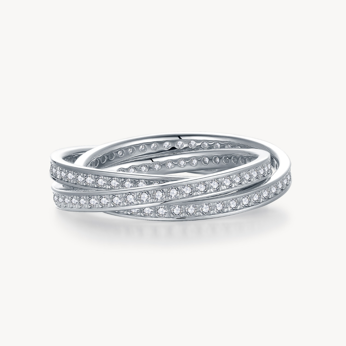 Interlocking Trinity Ring Band
