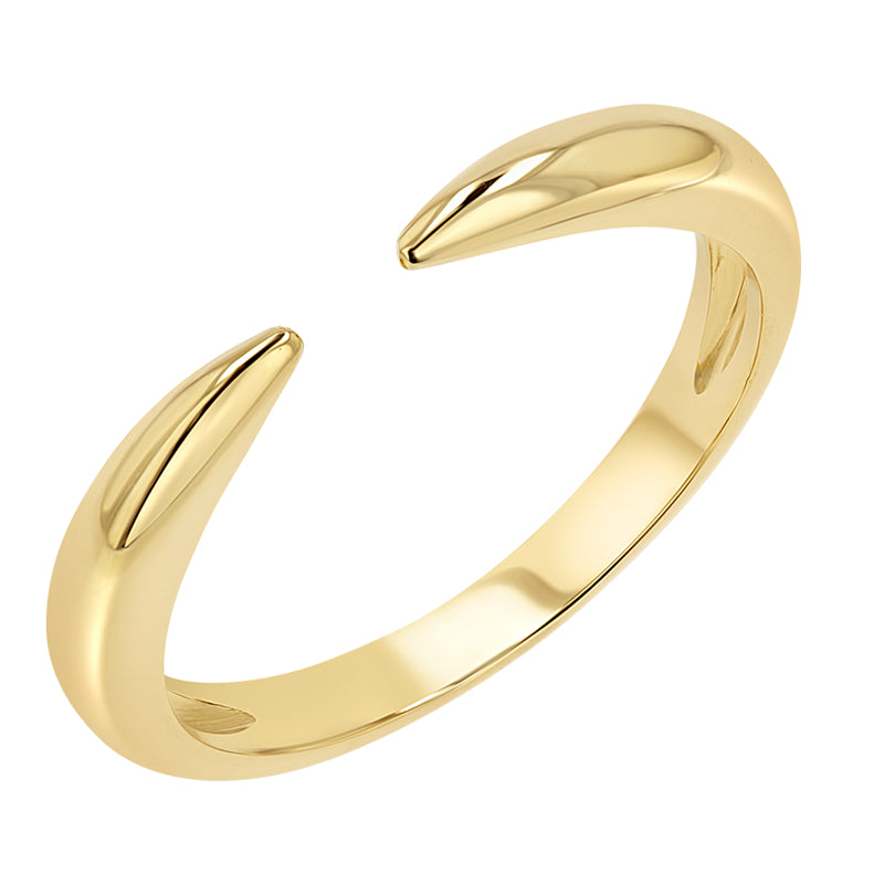 The Promise Ring Co. Open claw ring. In 18ct Gold or Sterling Silver.