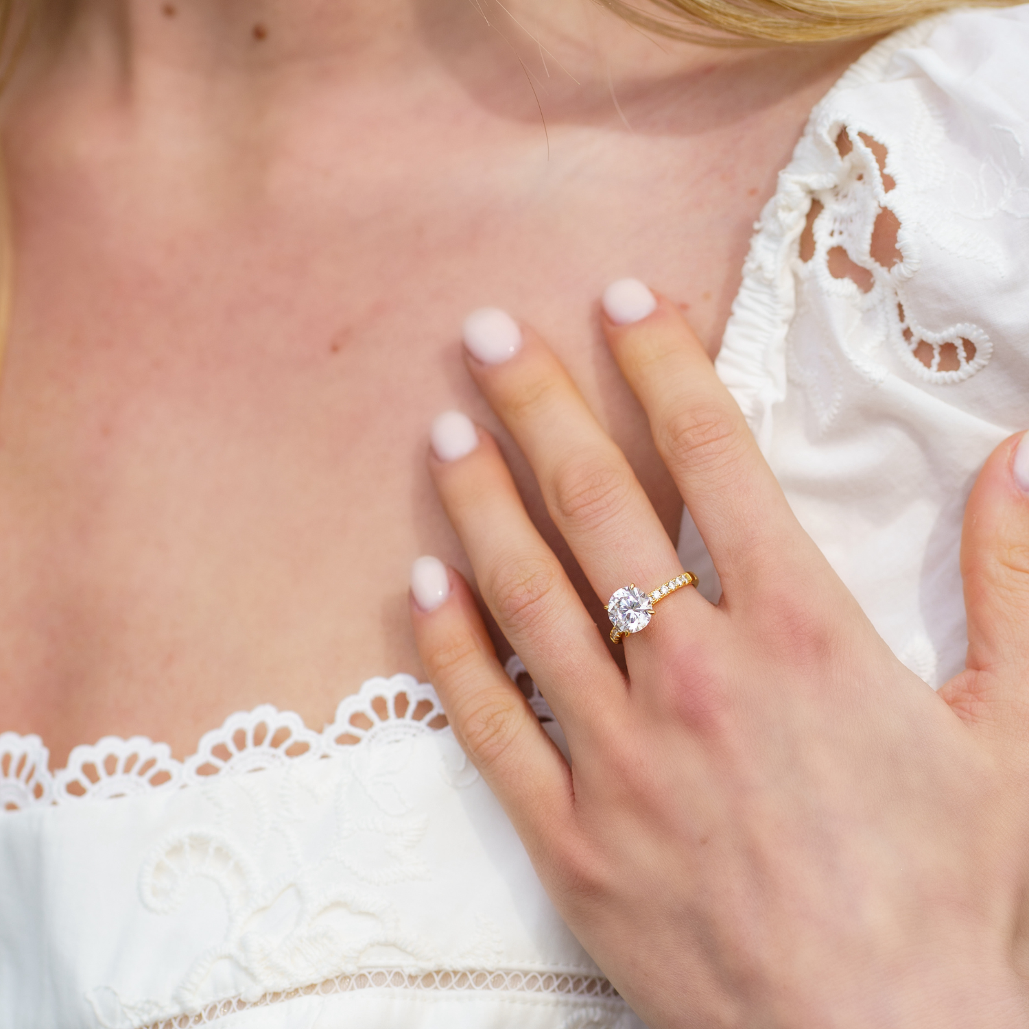 Promise Round Cut Pave Ring