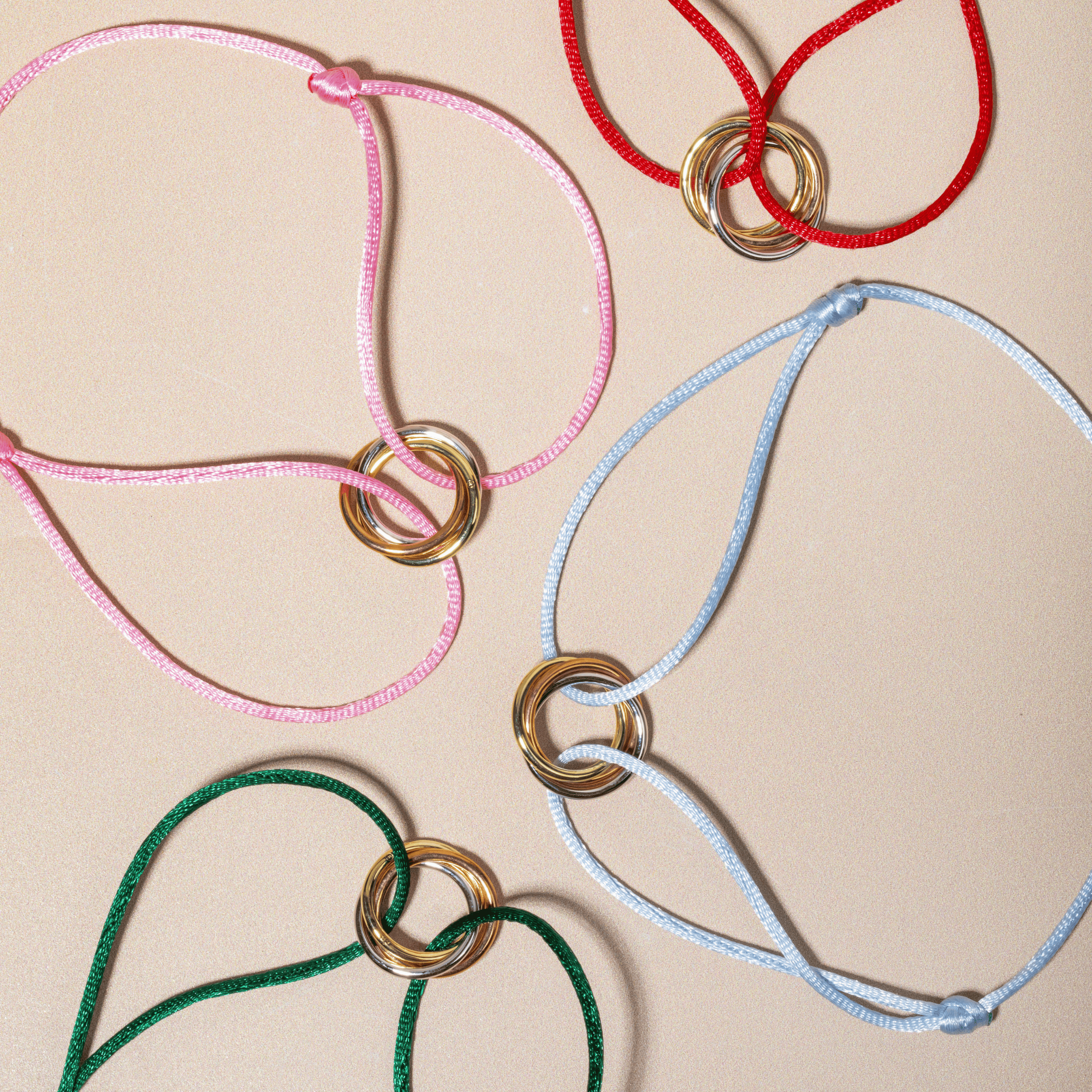 Promise Trinity Silk Cord Bracelet