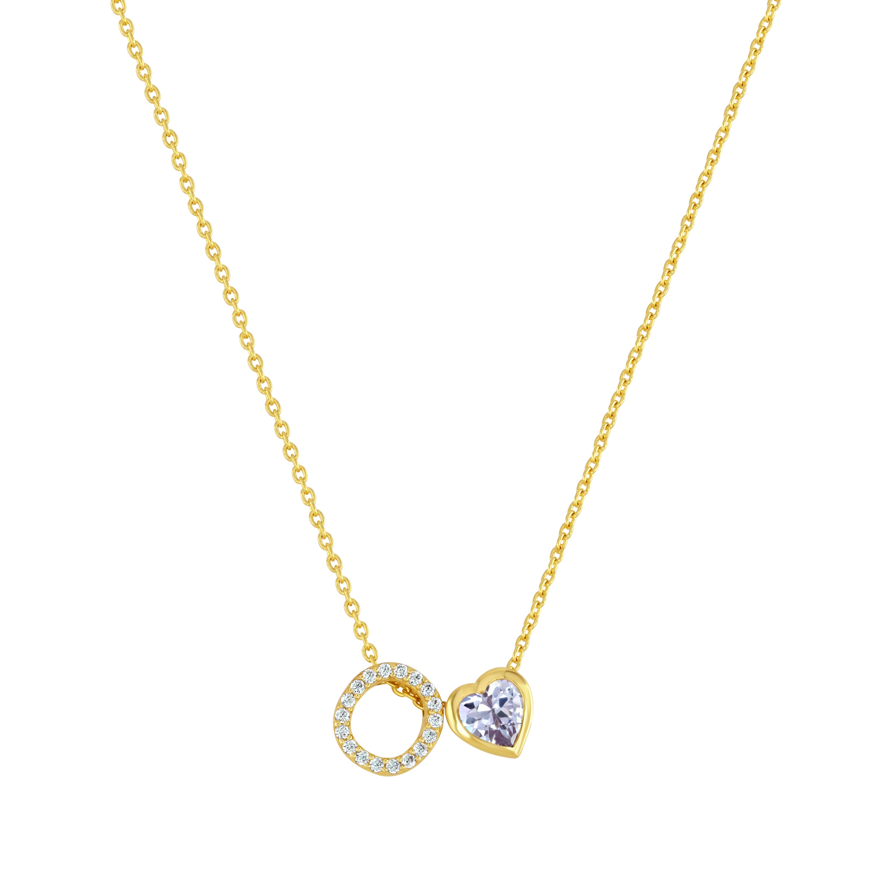 Custom Initial & Birthstone Necklace