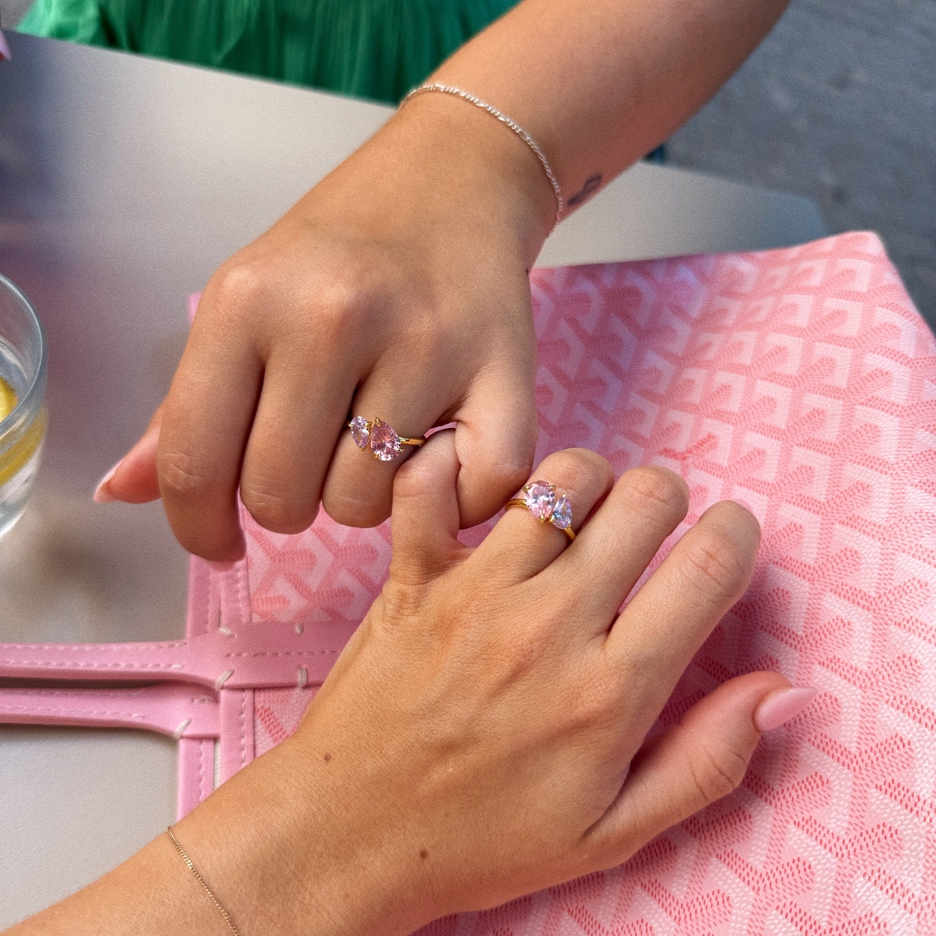 Custom Toi et Moi Ring