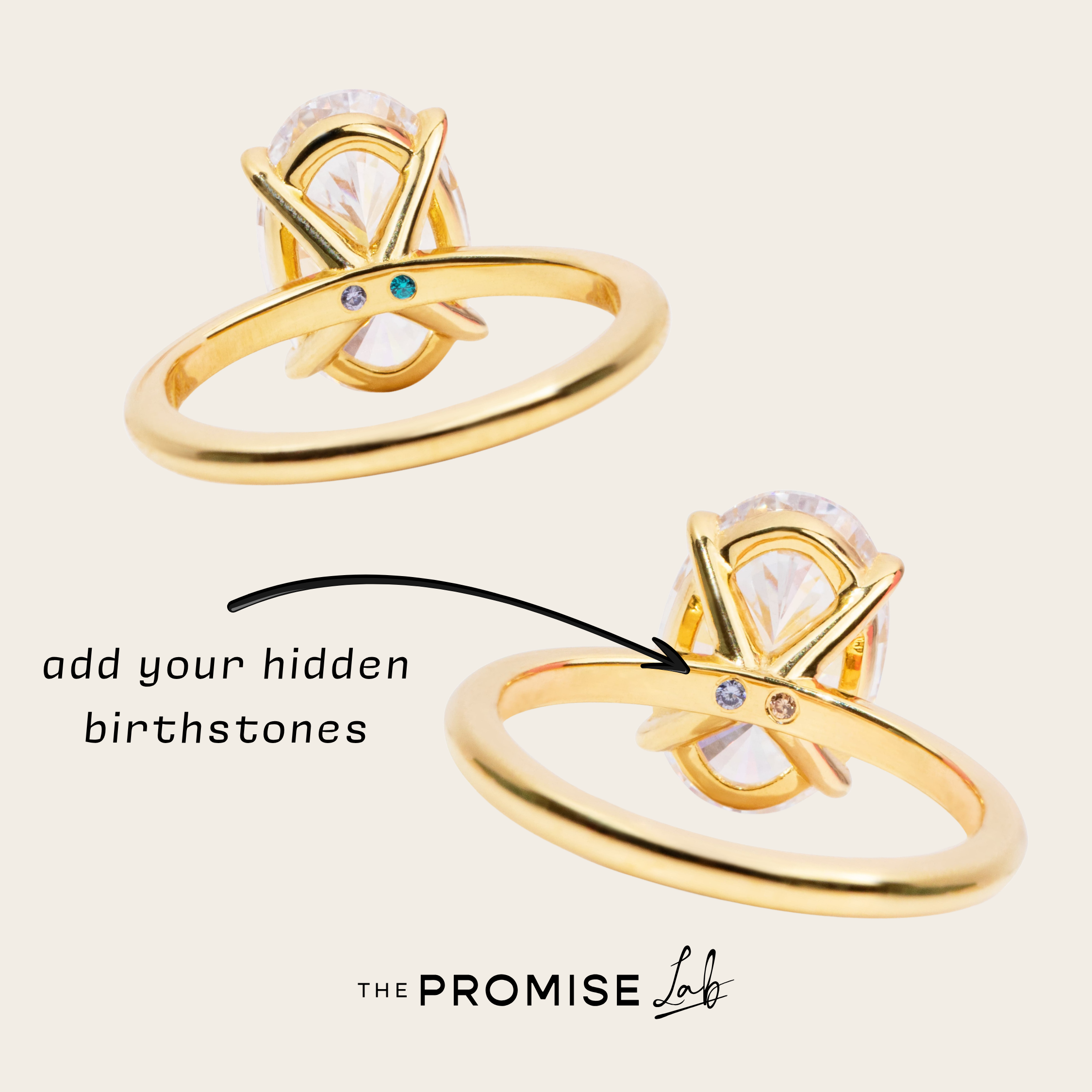 Engravable Oval Promise Ring