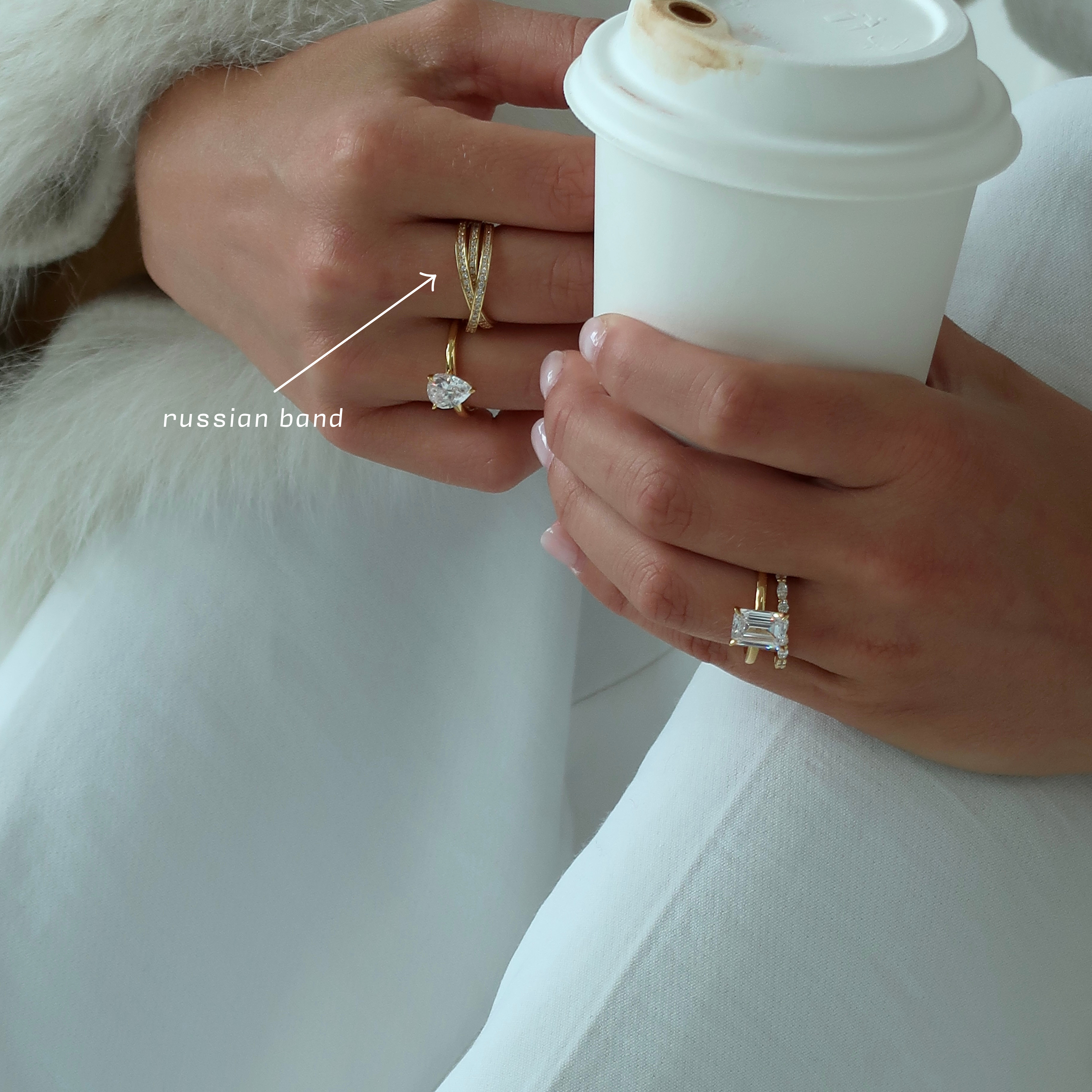 Interlocking Russian Ring Band