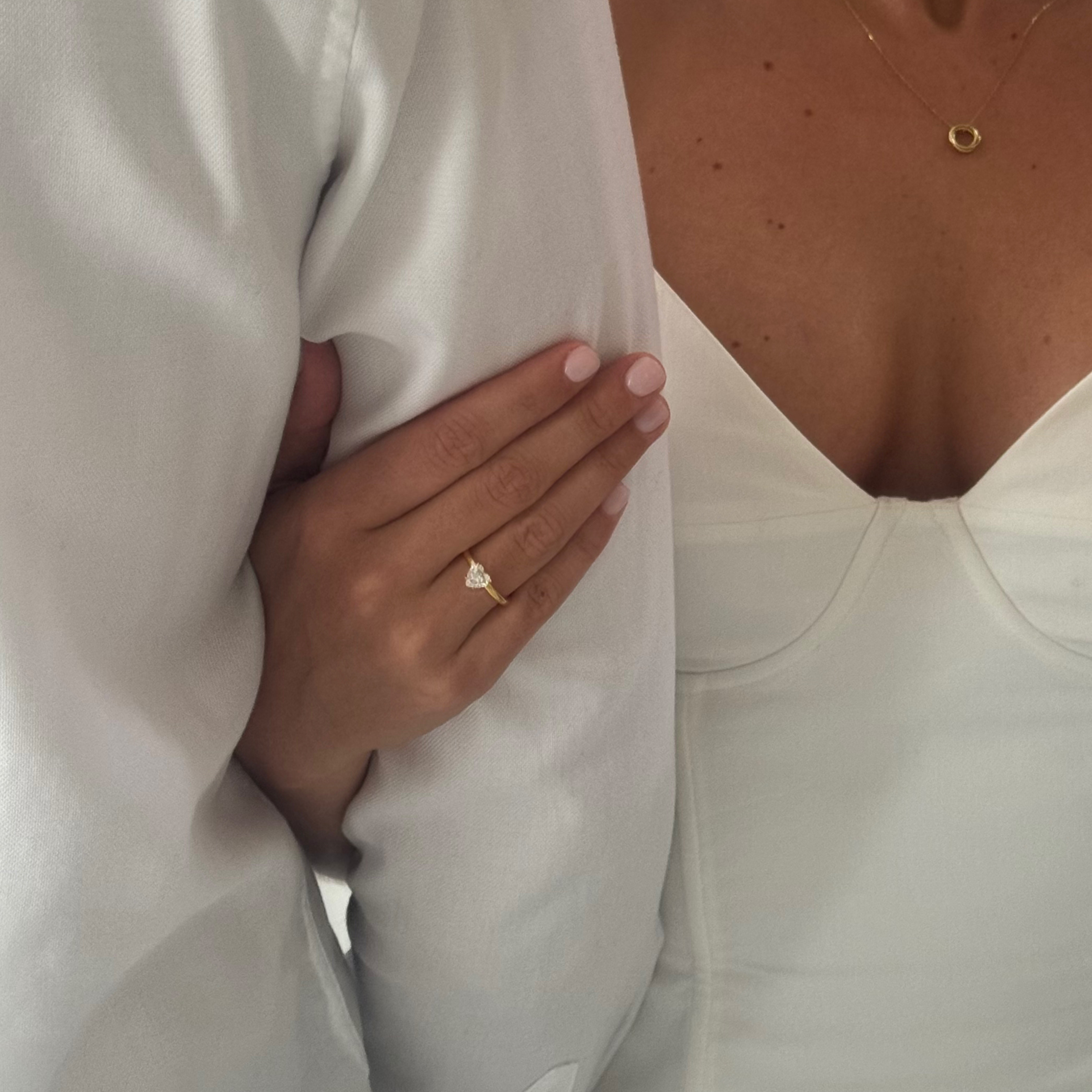 Promise Heart Solitaire Ring