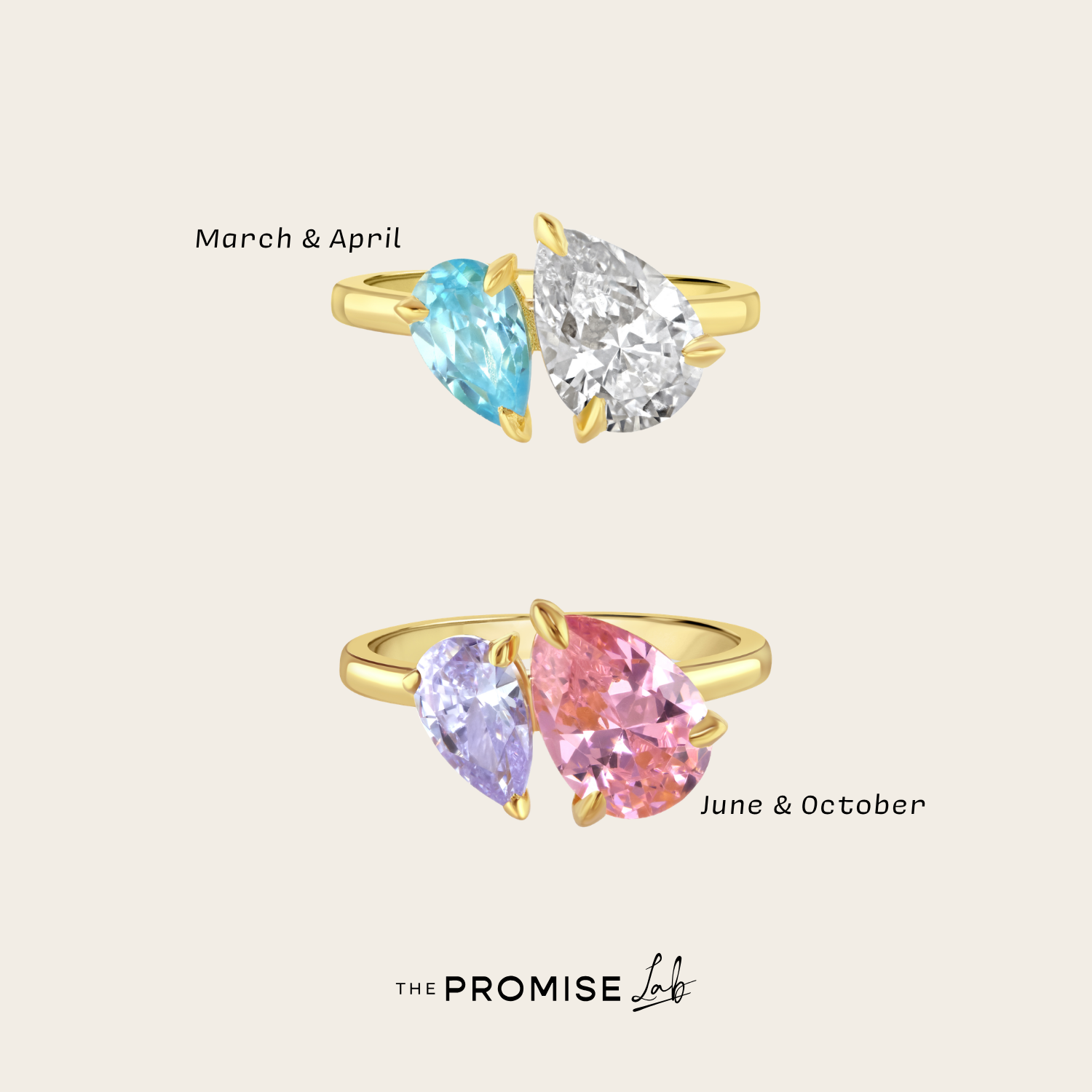 Custom Toi et Moi Ring