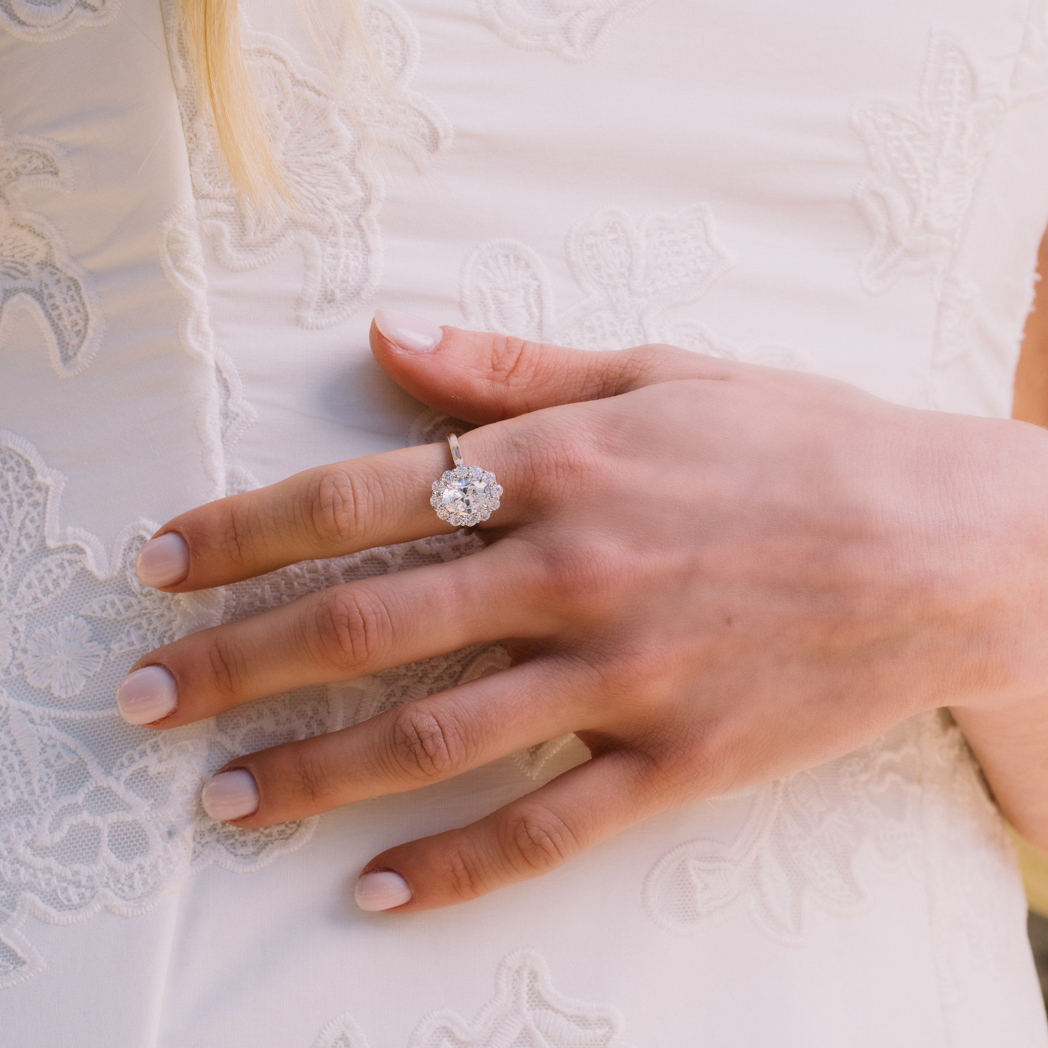 Promise Oval Halo Ring