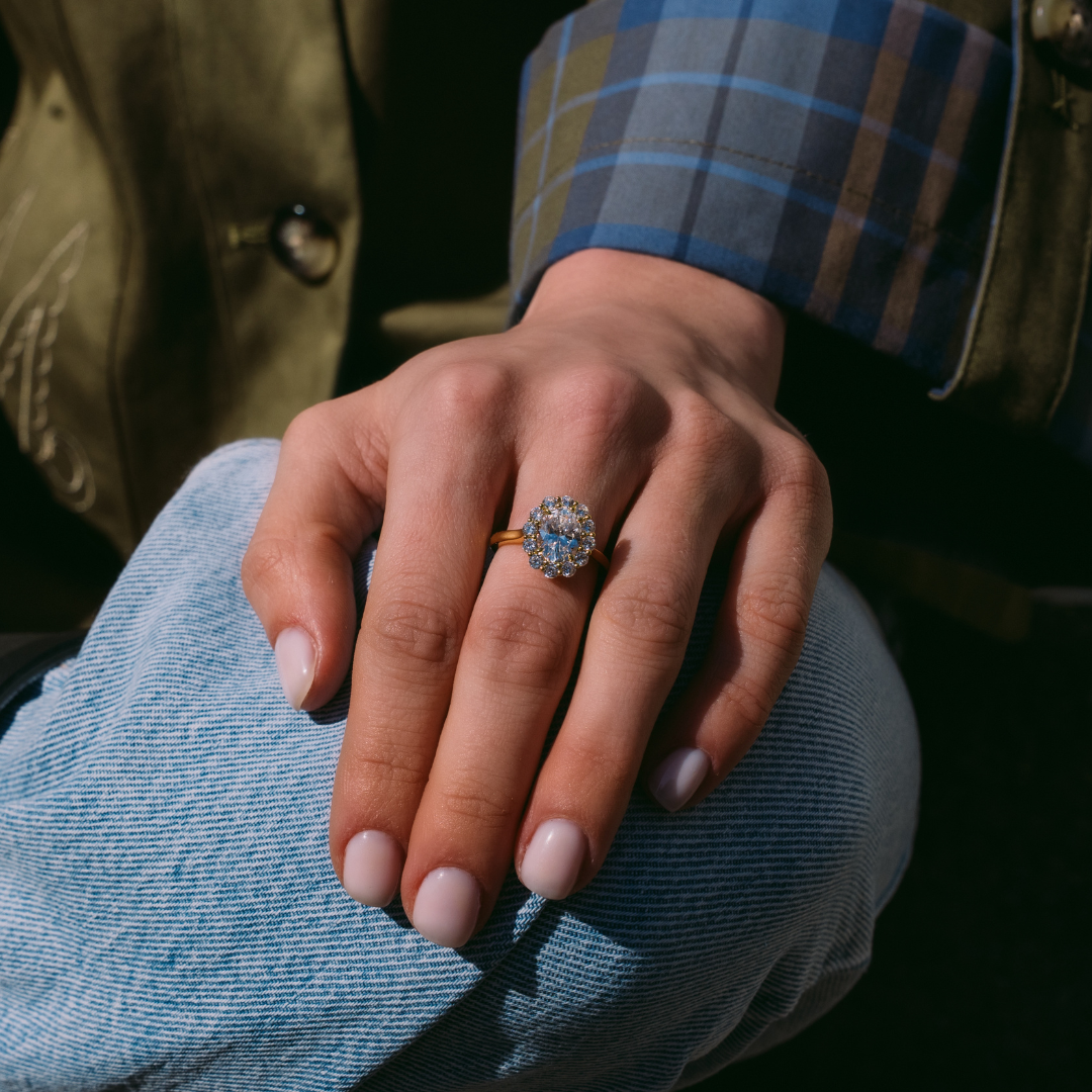 Promise Oval Halo Ring