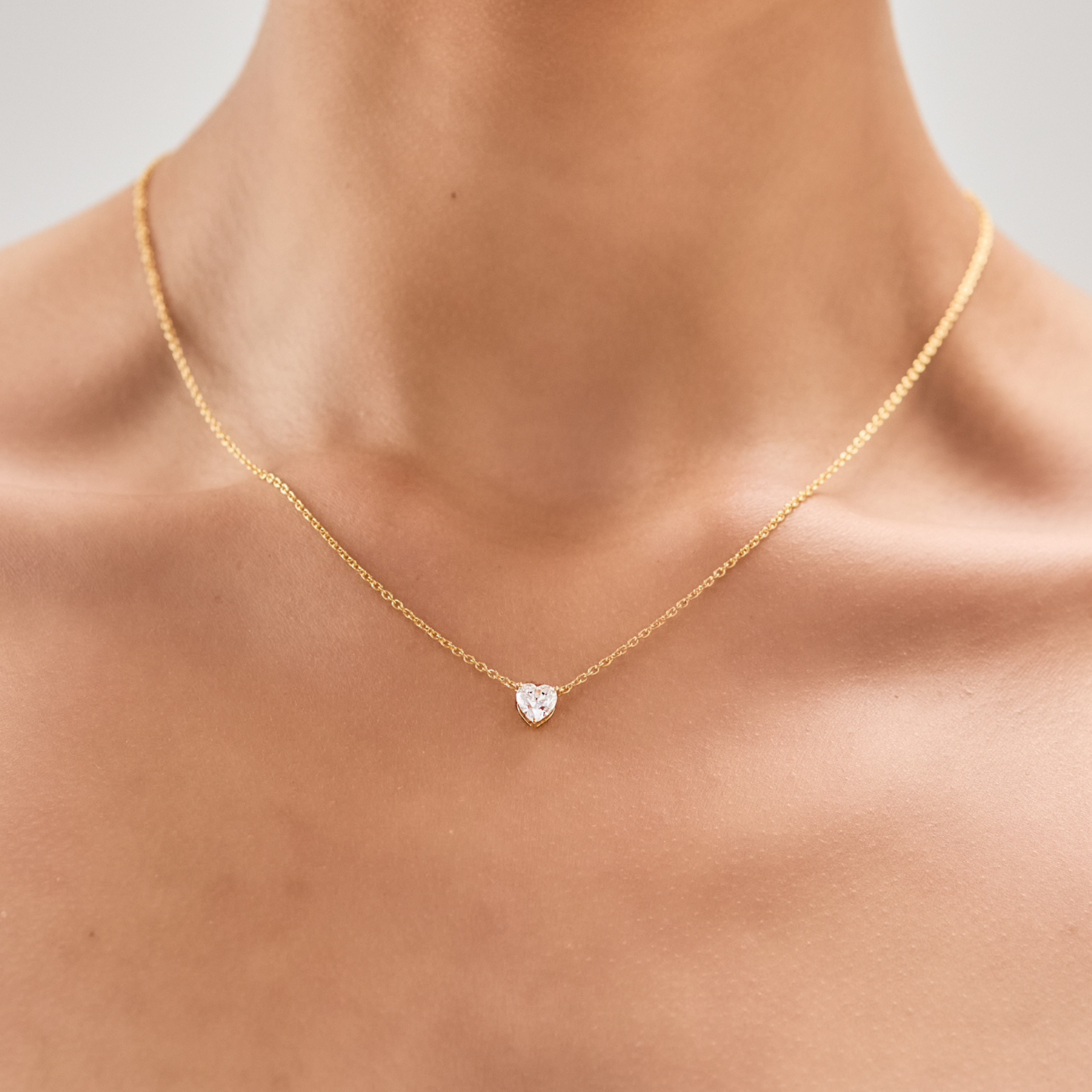 Heart Solitaire Necklace