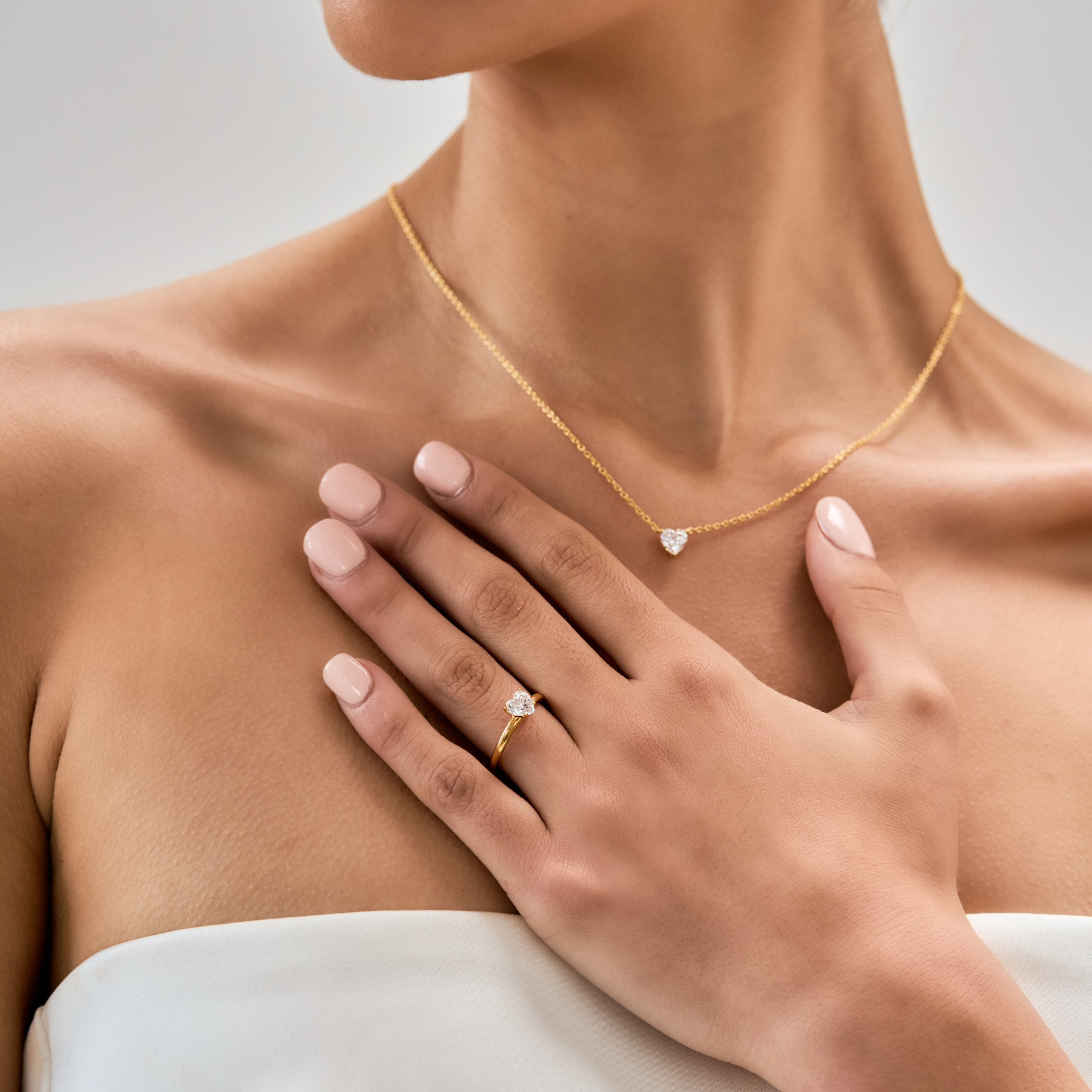 Heart Solitaire Necklace