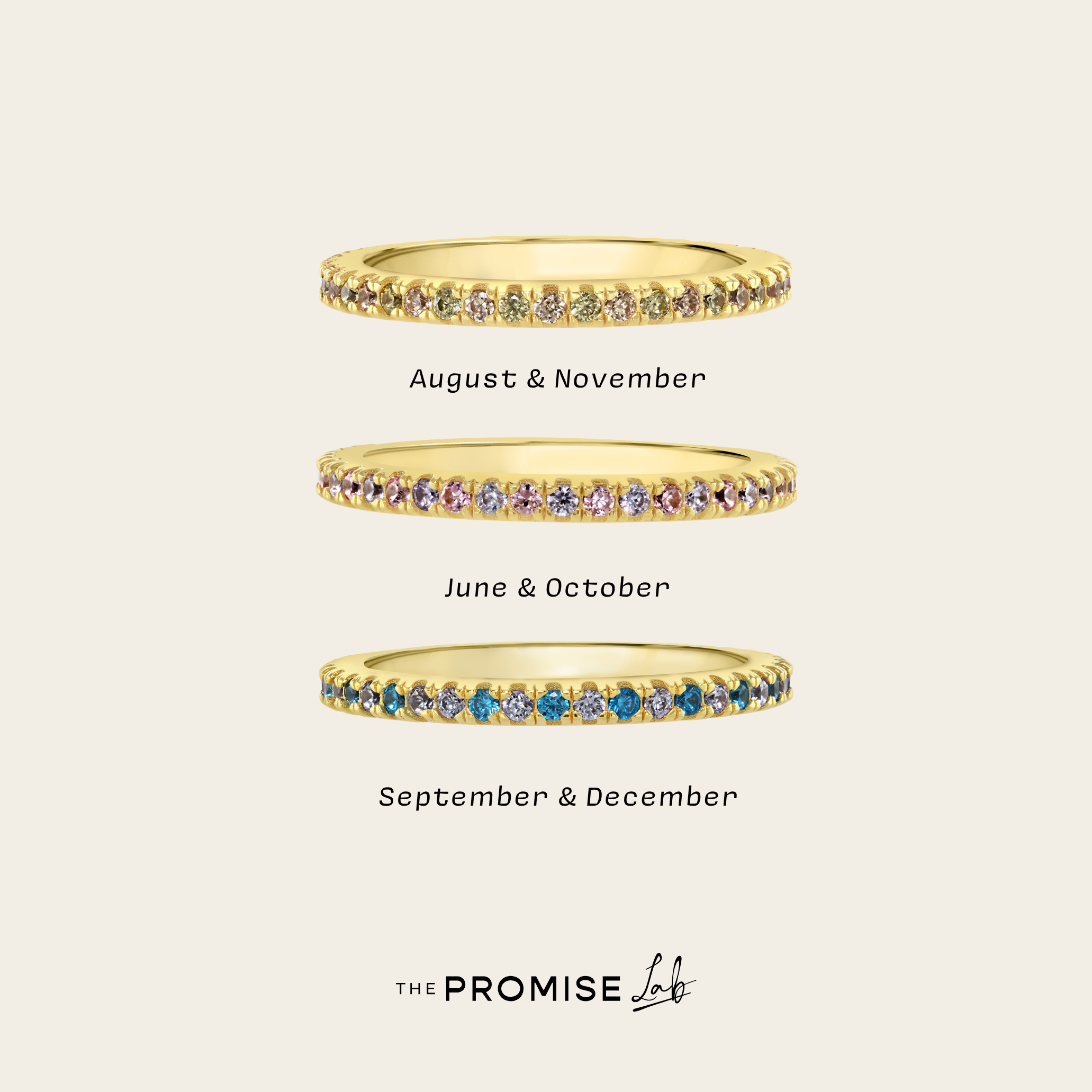 Promise Pave Birthstone Ring