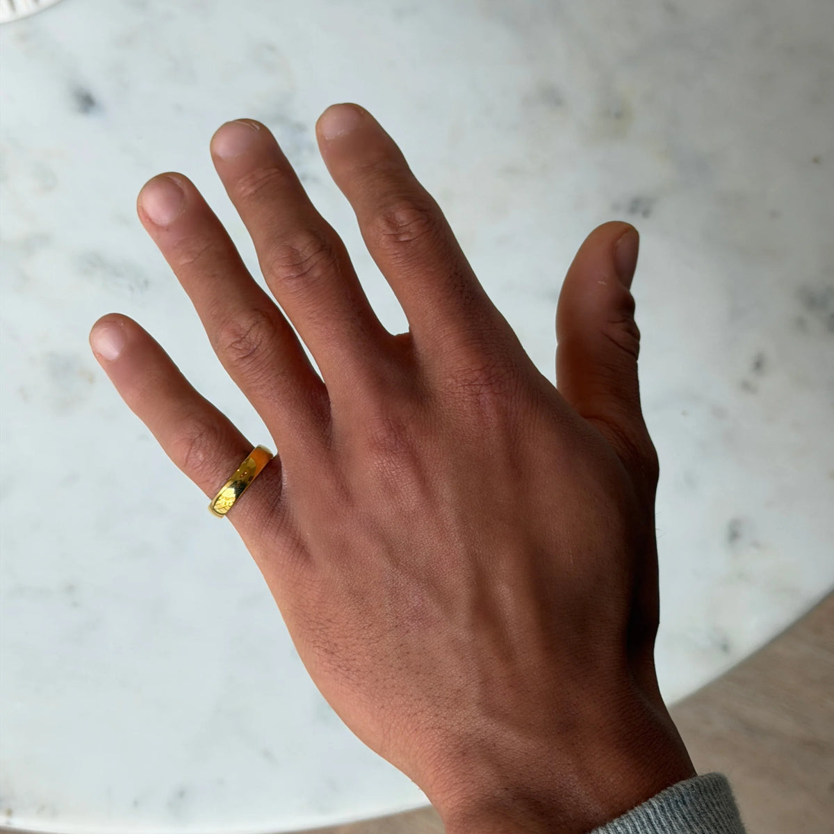 Mens Engraveable Birthstone Promise Ring