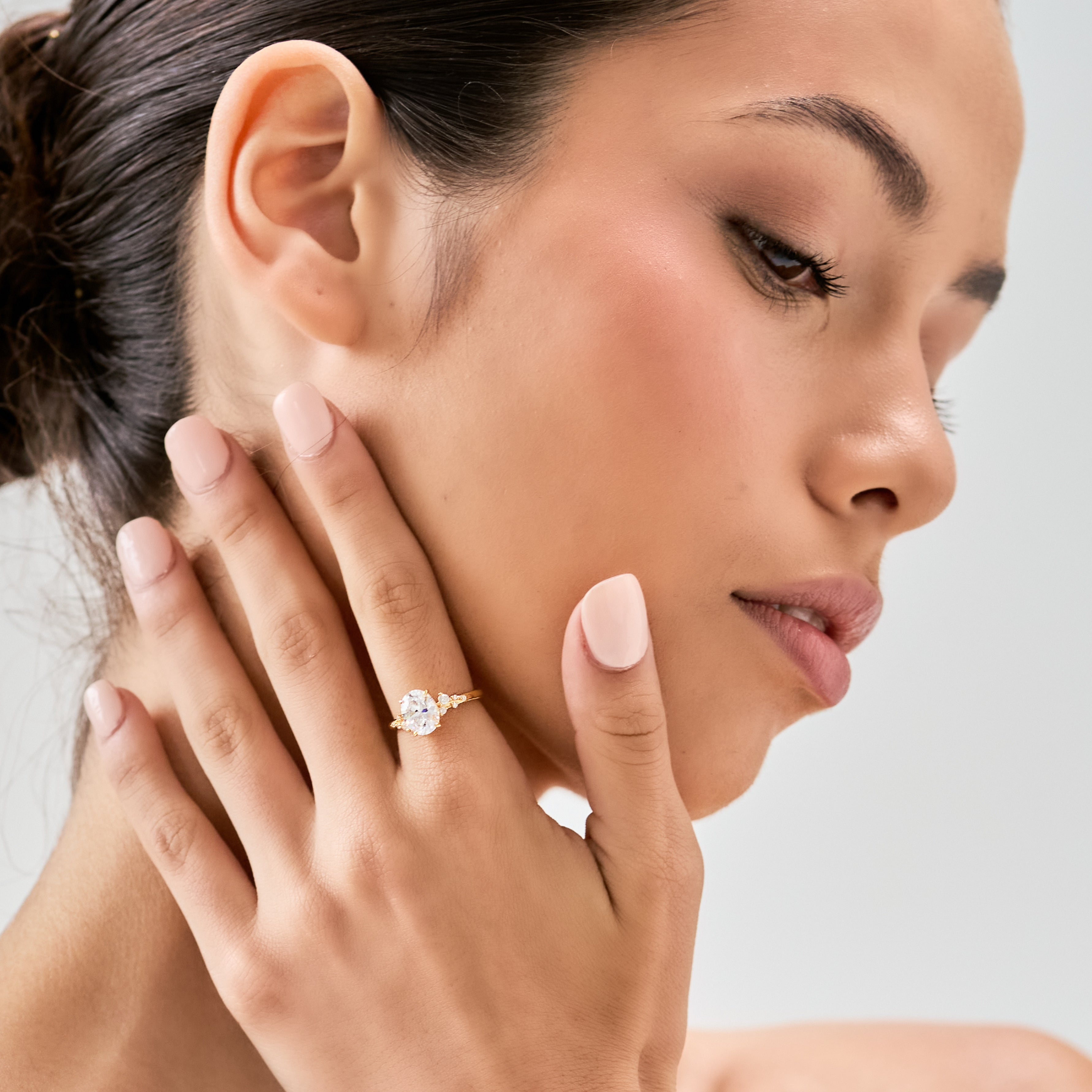 Promise Oval Cluster Ring