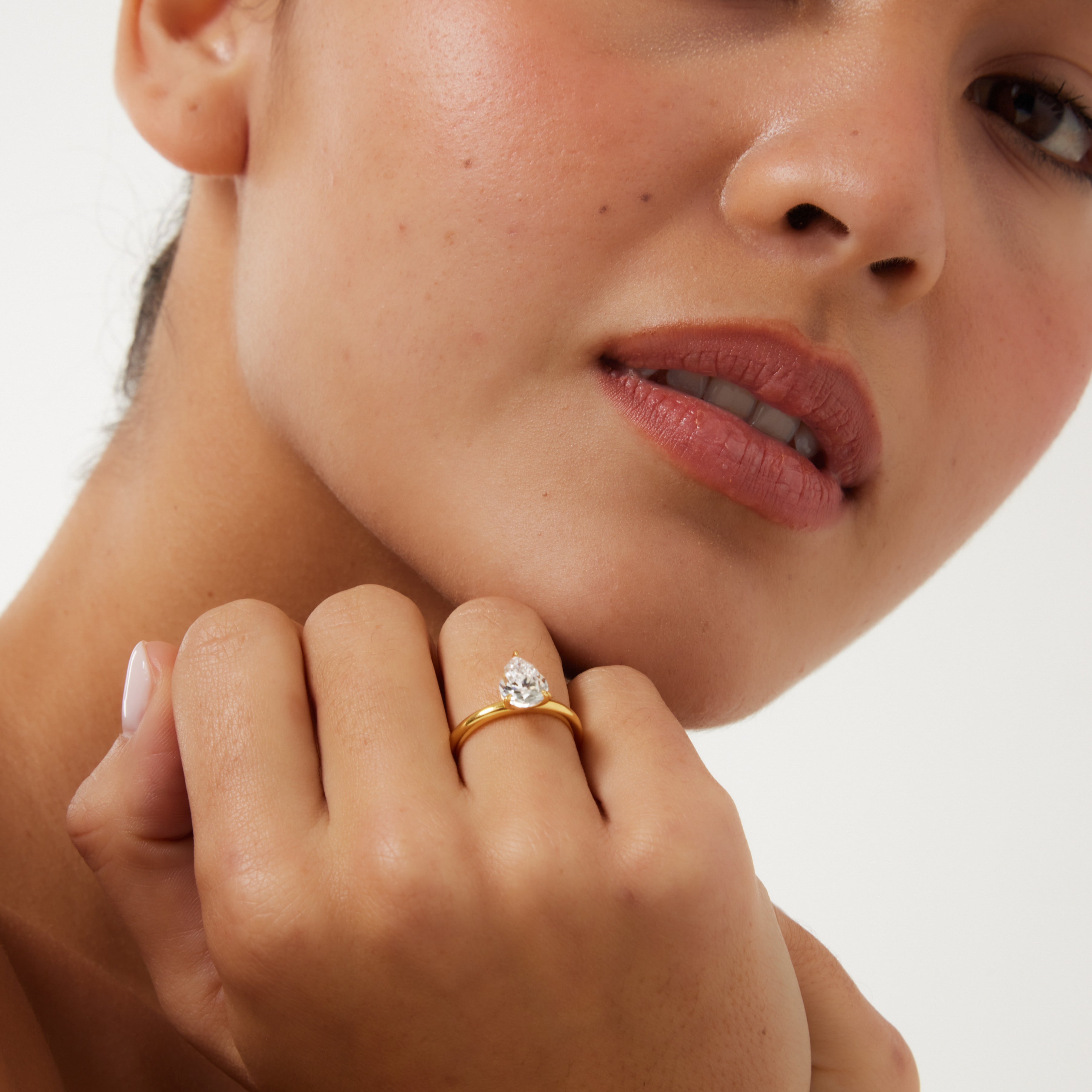 Promise Pear Cut Solitaire Ring
